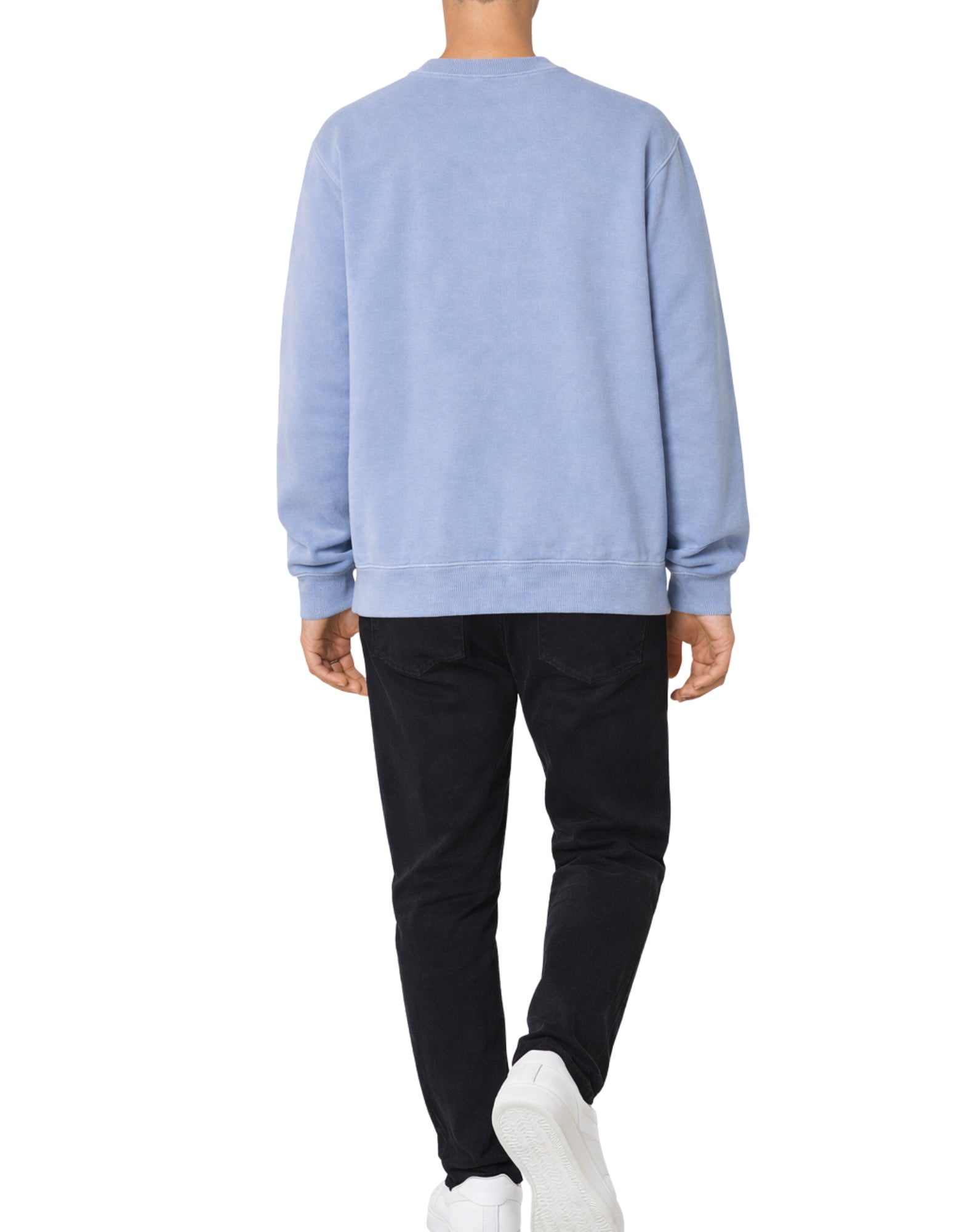 Carhartt WIP Nelson Sweatshirt Gentle Blue Garment Dyed Herren I029957 3HX.GD
