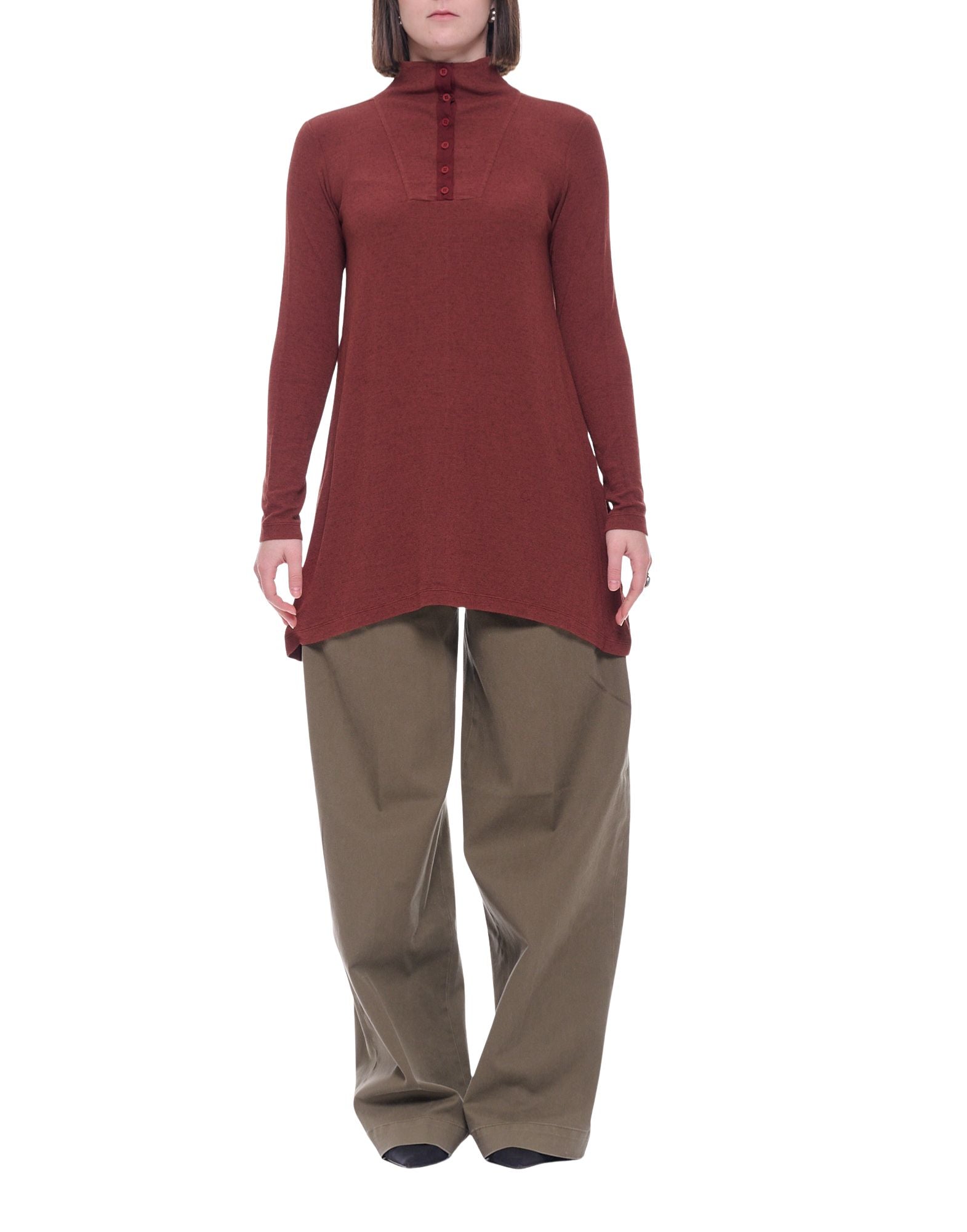 Transit Tunika Dam Sangria Modal High Neck CFDTRBJ193 SANGRIA