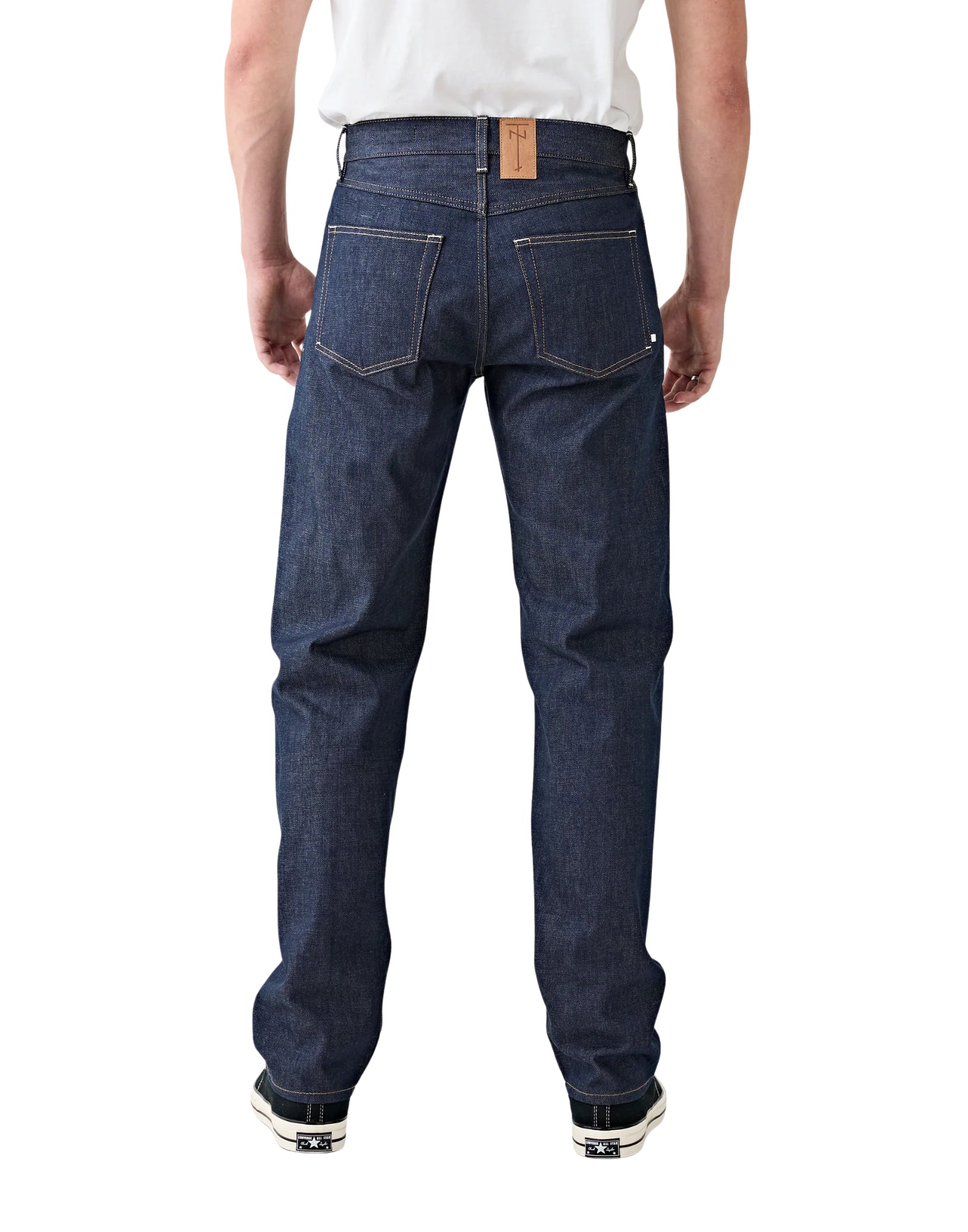 Tenue. Penn Midway Organic Selvedge Denim Jeans High Waist Blue PENN MIDWAY BLUE JEANS