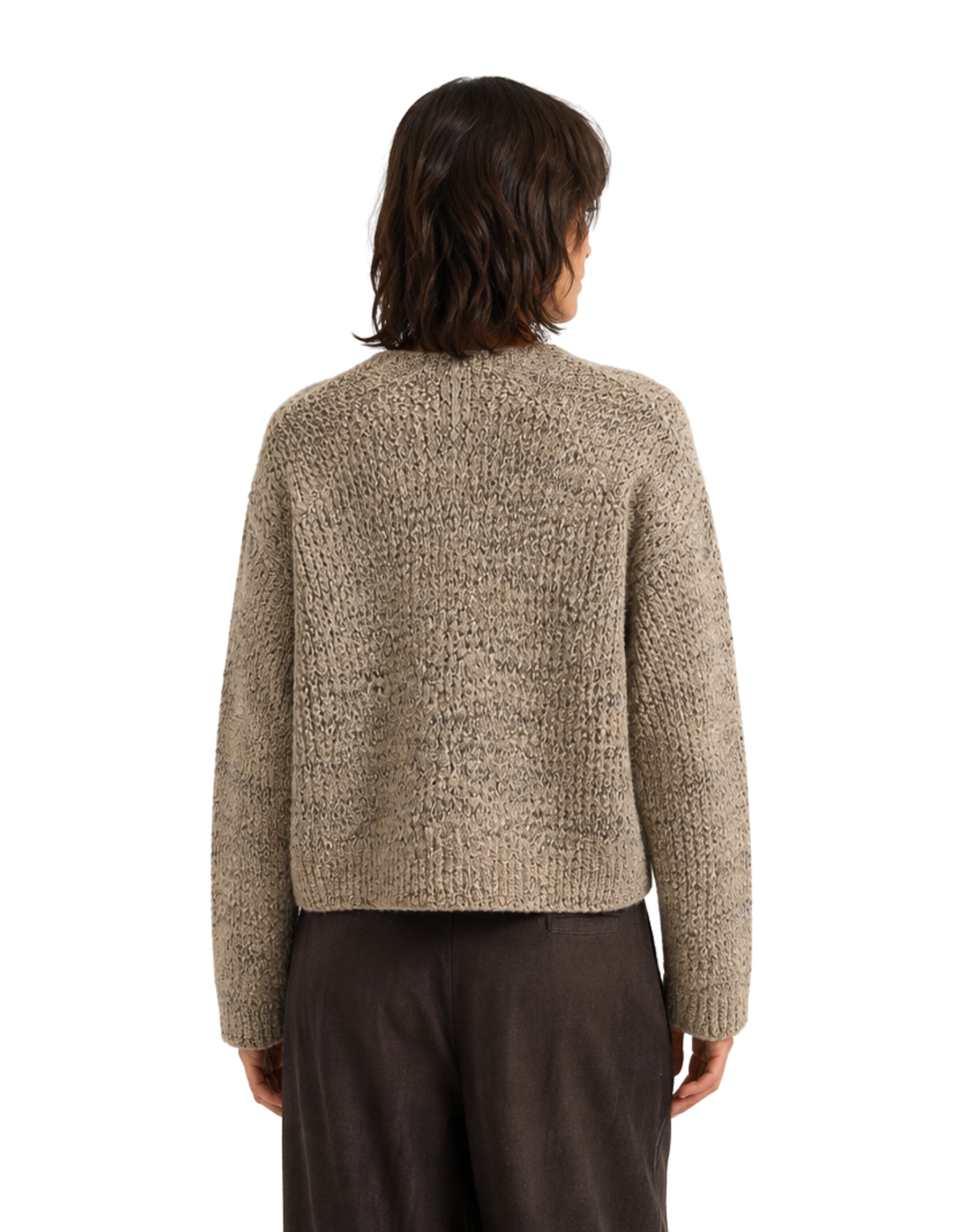 Crop Cardigan Sand