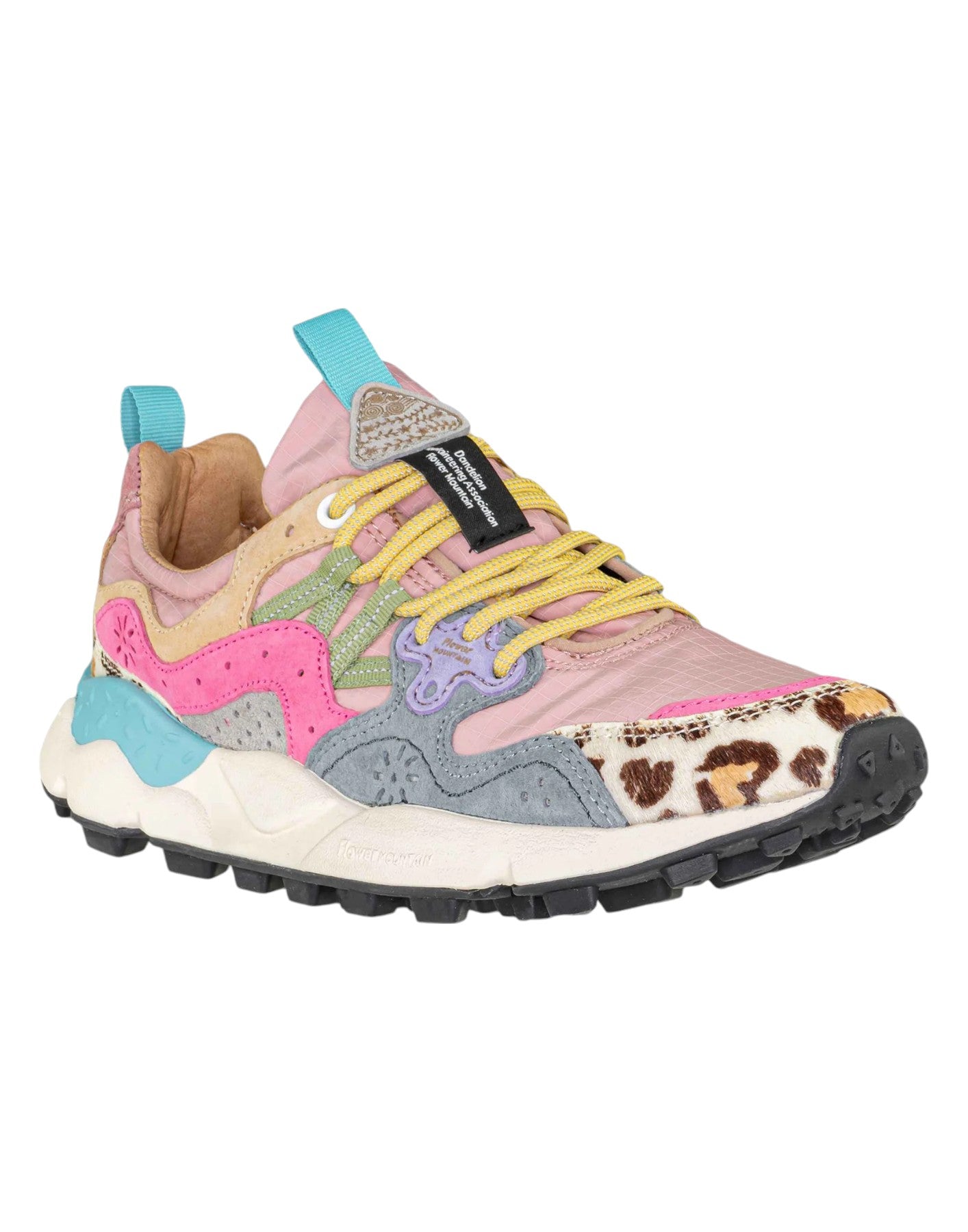 Shoes woman YAMANO 3 GREY-PINK Flower Mountain