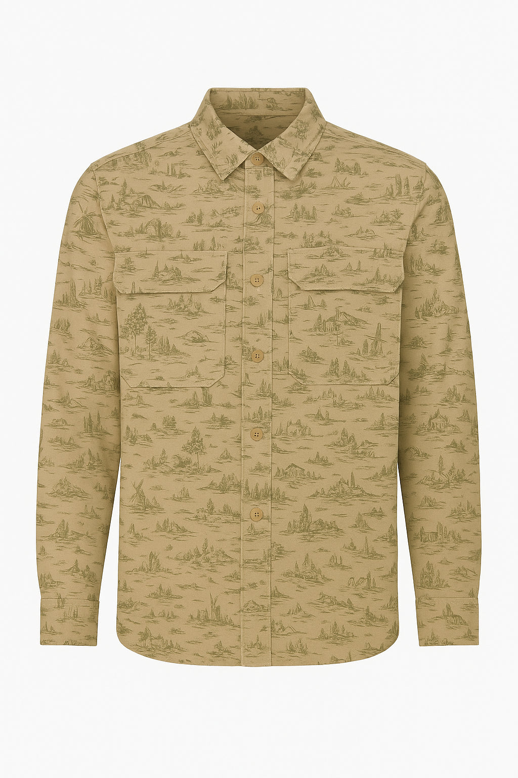 MIX FU1 BEIGE FANTASY SHIRT - Camicie - Tintoria Mattei