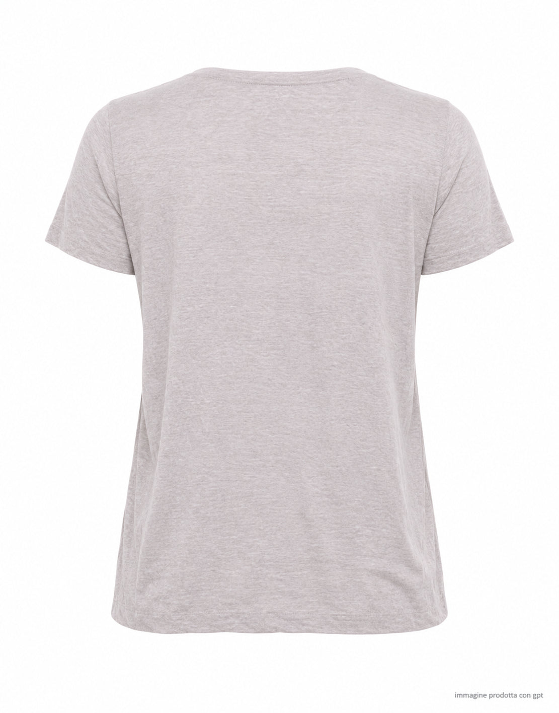 Transit Camiseta Mujer Mezcla Lino Gris Perla CFDTRCK206 11 GRIS PERLA