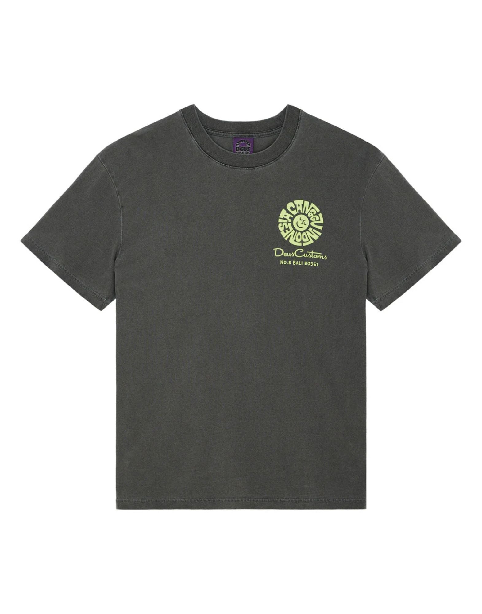 Deus Ex Machina Canggu Address Tee Anthracite Loose Fit Men’s D261MTS572094 ANTHRACITE