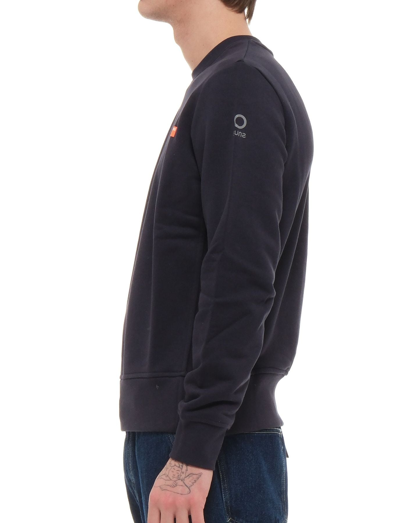 Sweatshirt Man MFS53003U V2 Dunkelblaue Sonnen