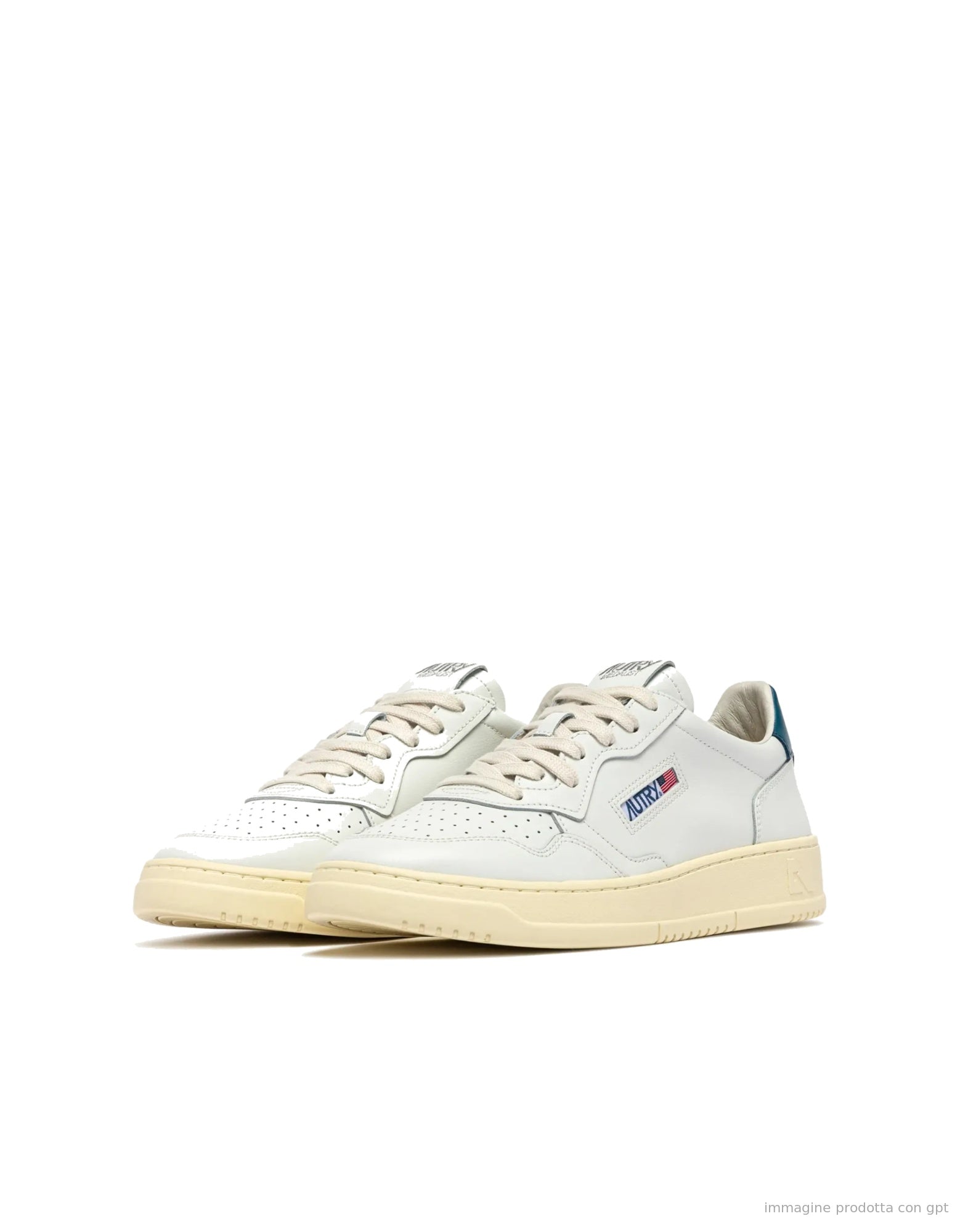 Medalist Low White/Mallard Blue