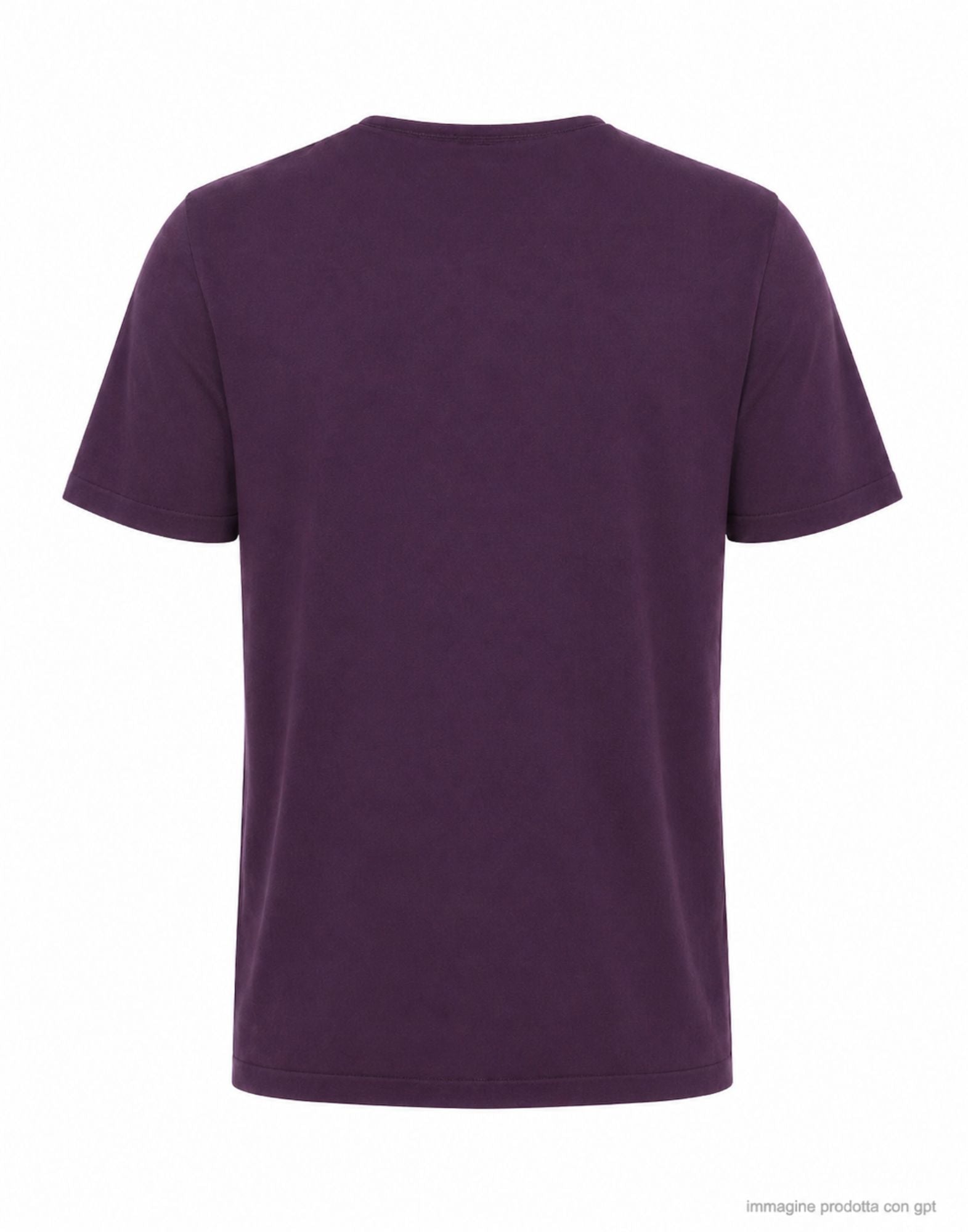 Fabrizio del Carlo T-shirt col rond en coton pour homme violet coupe régulière fabriqué en Italie FF3021 CC05-56 VIOLET