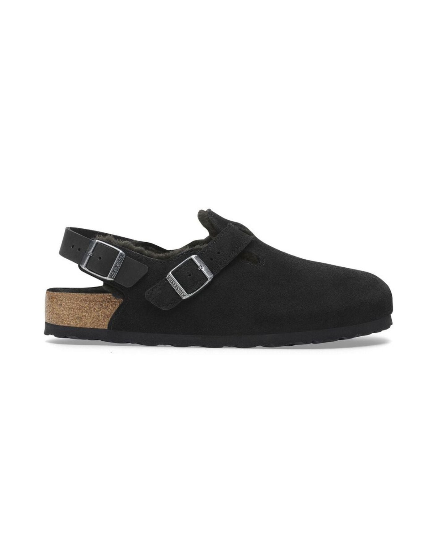 Sandal Woman 1028328 Tokio Shearling Black Birkenstock