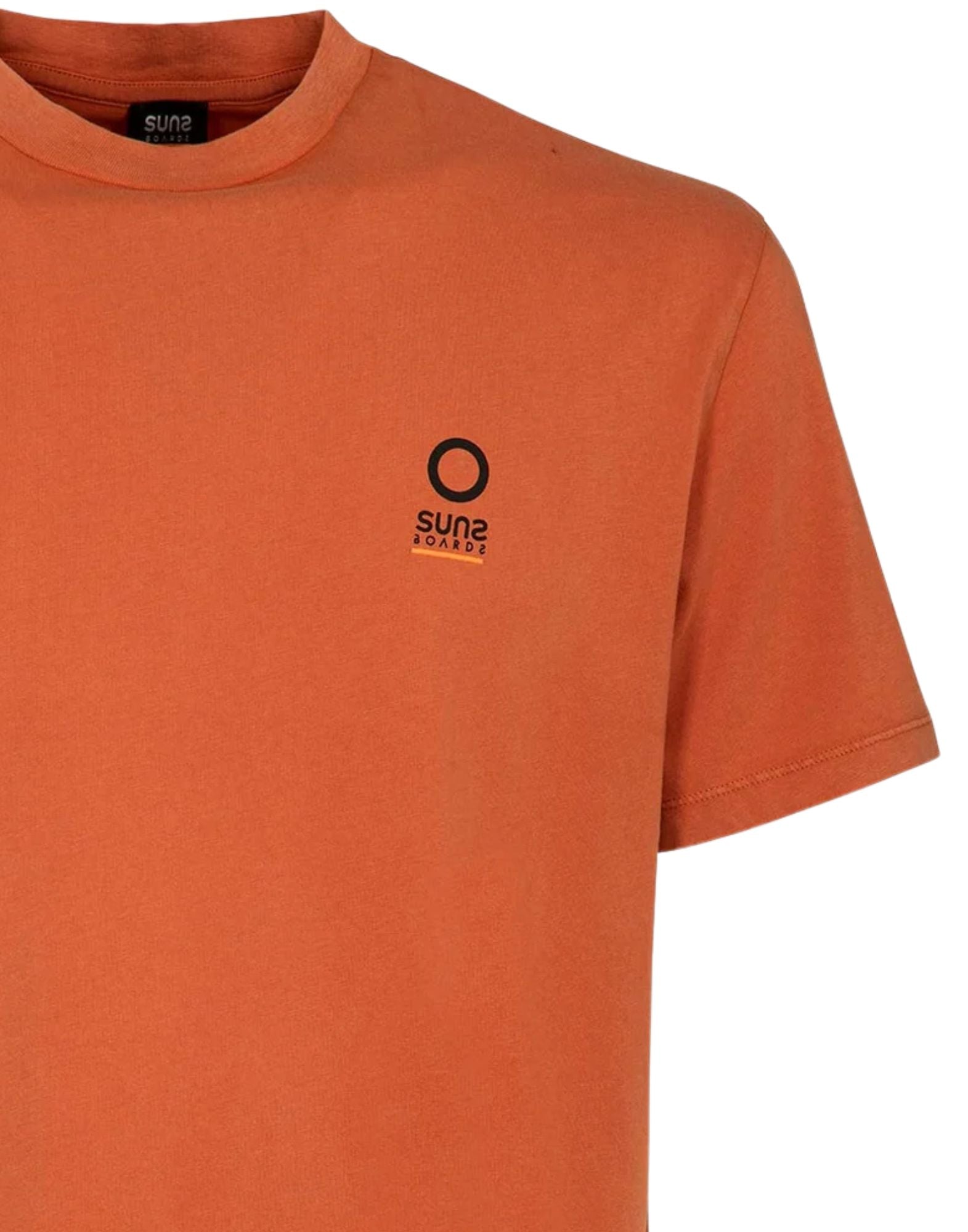 SUNS Boards Paolo Old Dye Organic Cotton T-Shirt Coccio Men’s TSS61015U V3 COCCIO