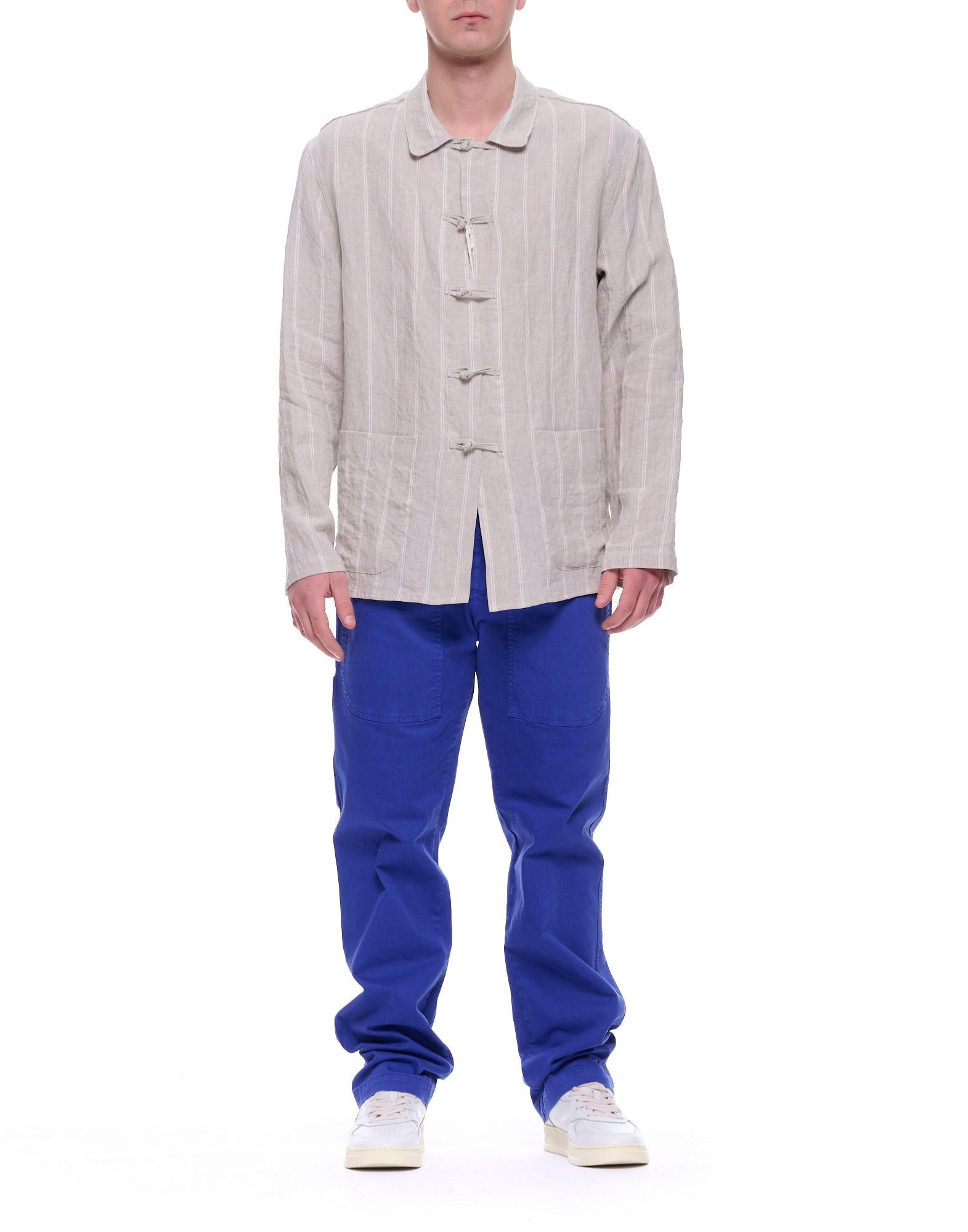 East Harbour Surplus Cunart Grey Linen Jacket CUNART 273 GREY
