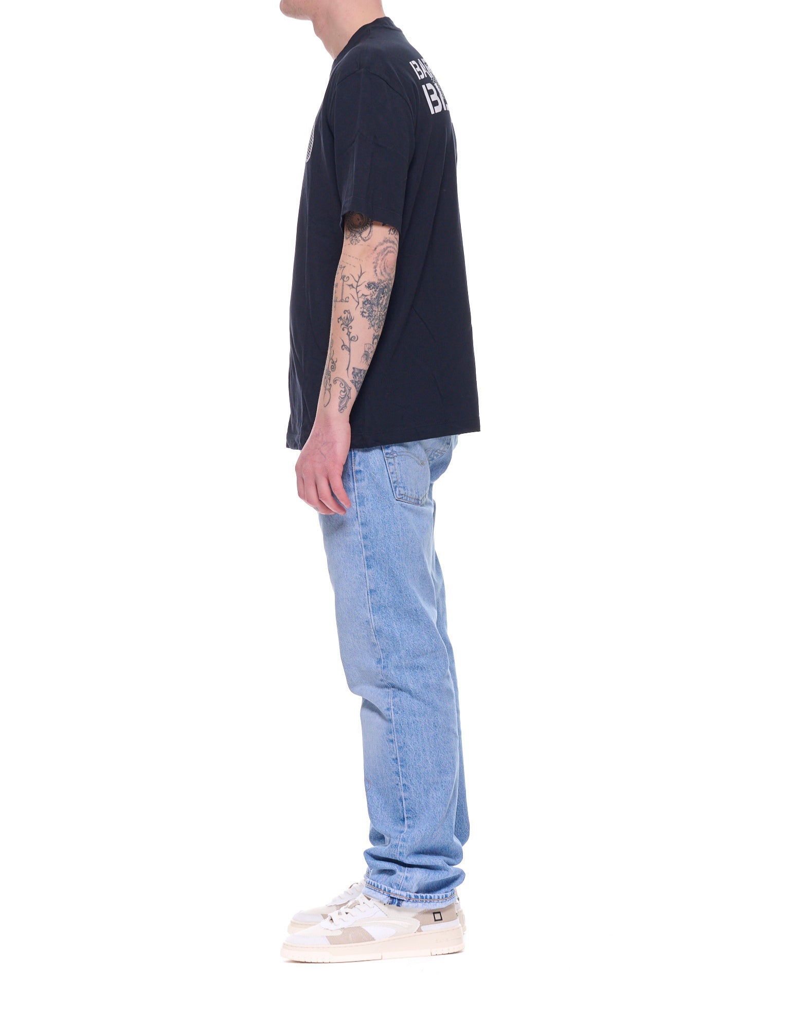 Blauer Wallace Men’s Cotton T-Shirt Black with Logo Regular Fit 26SBLUH02237-007439 999