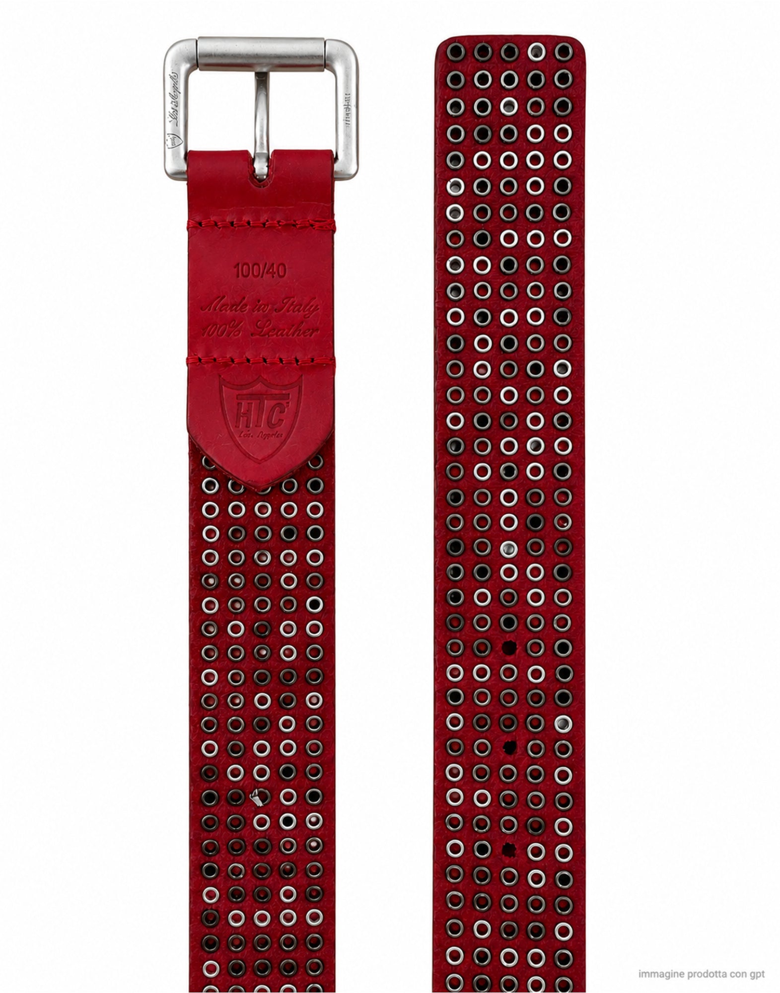 5000 STUD BELT BORDEAUX