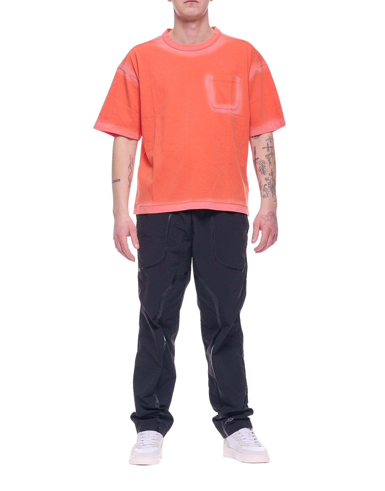 YouMustCreate Men’s Cotton Linen T-Shirt Red Loose Fit P6AAE 60 RED