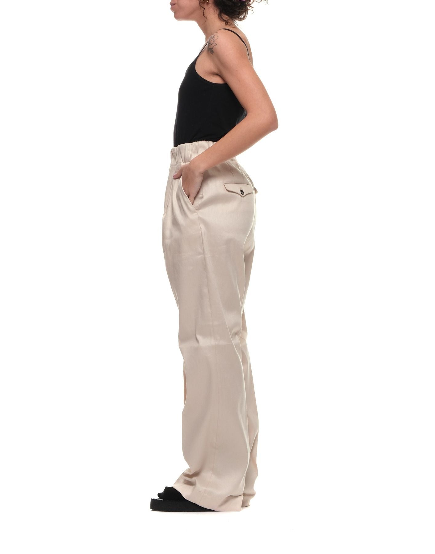 Pantaloni Donna Cara Rac08 Sabbia NINE:INTHE:MORNING