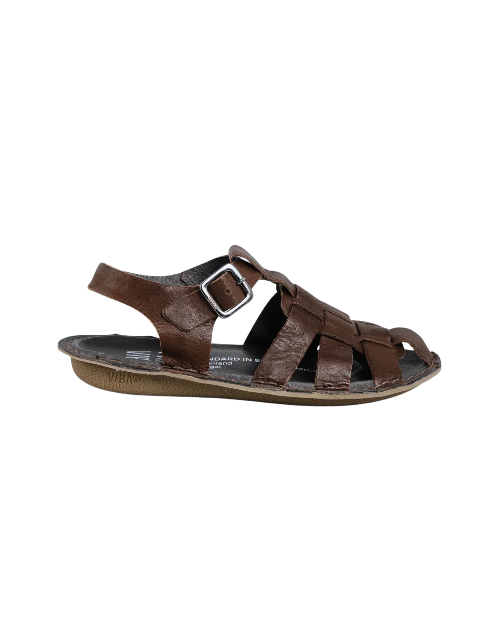 VIBAE Capri Leather Cocoa Brown Unisex Leather Sandals CAPRIRLCOBG-39 COCOA BROWN
