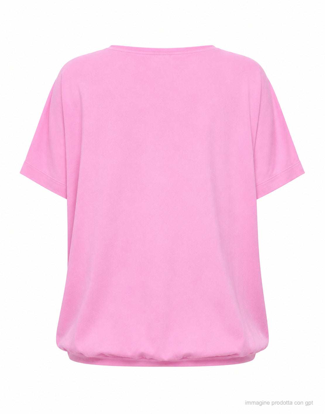 Aragona T-shirt en tricot de coton rose prisme pour femme D3324TF 809 PRISM PINK