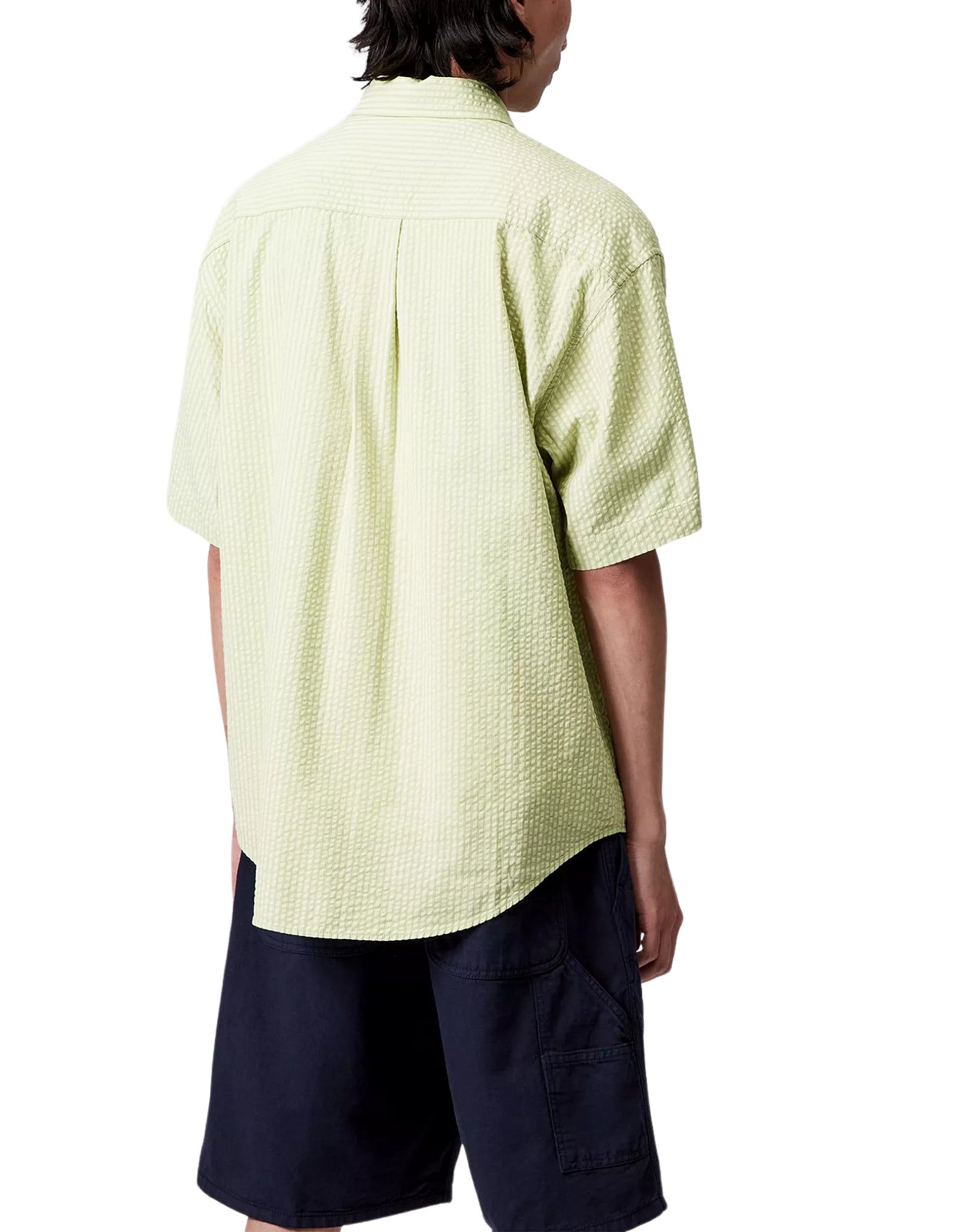 Shirt man I035151 Y37 TOLAND STRIPE PALE OLIVE CARHARTT WIP