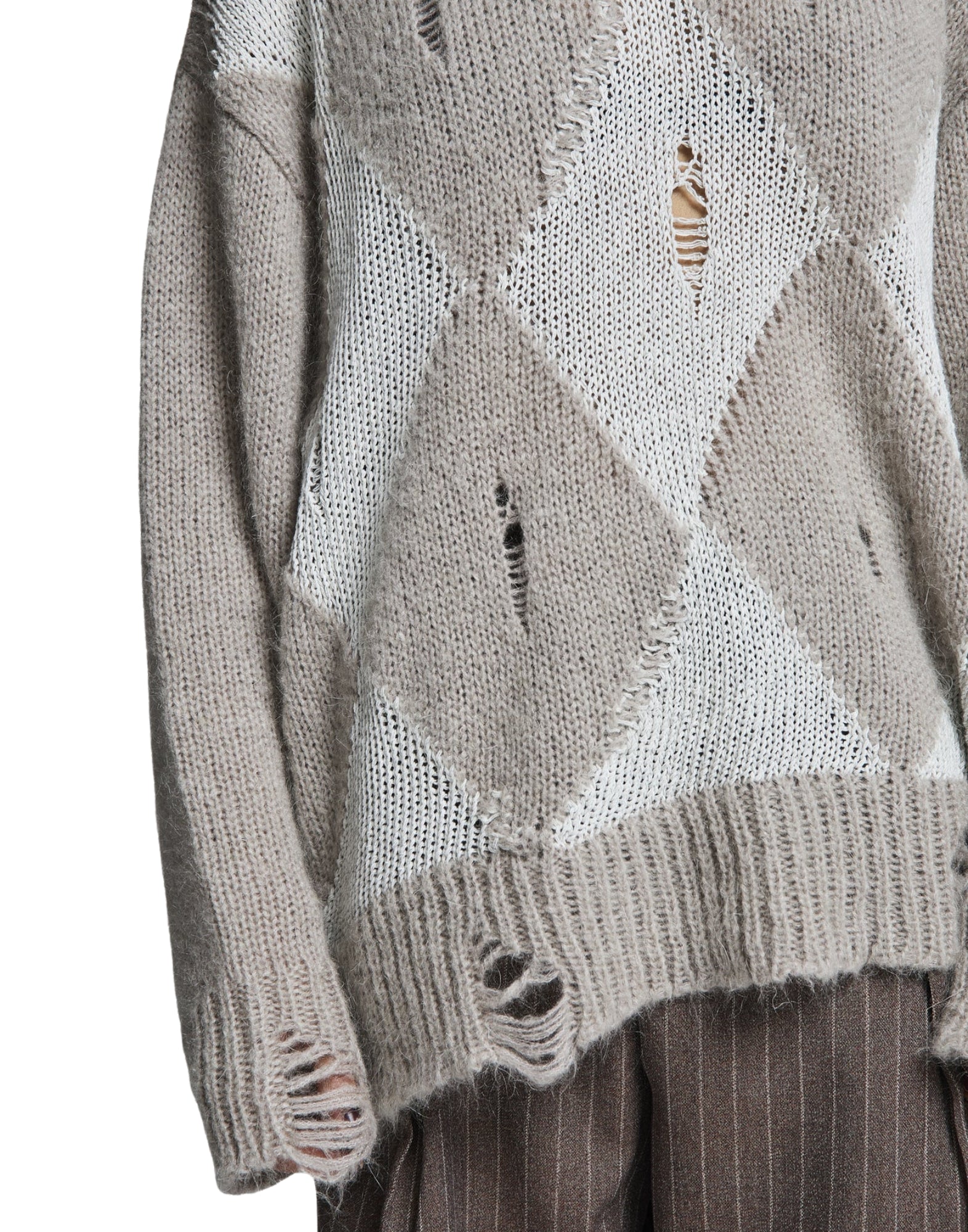 ORFEI DOVE GREY SWEATER - Maglieria - PAURA
