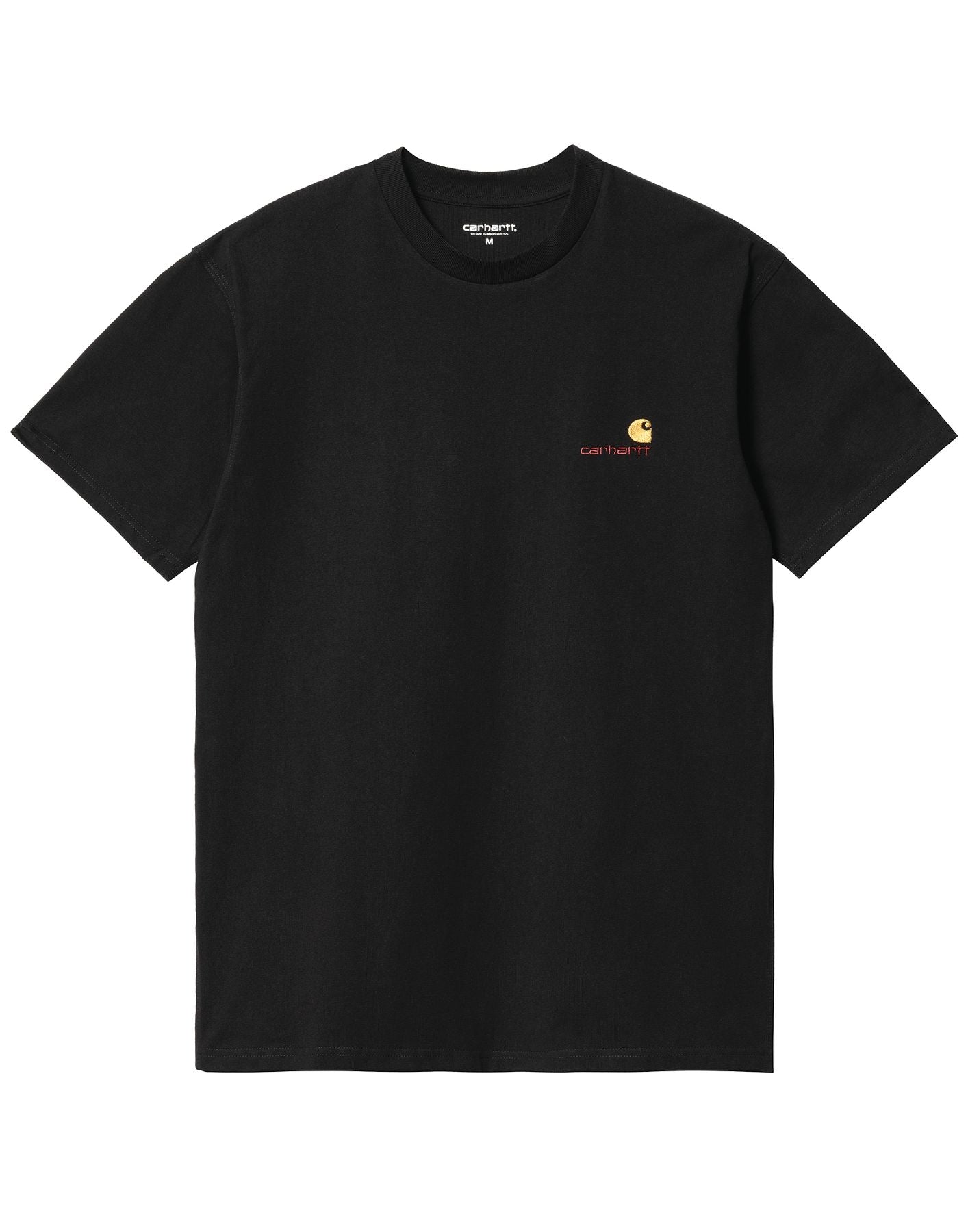 T-shirt man I029956 AMERICAN SCRIPT BLACK CARHARTT WIP