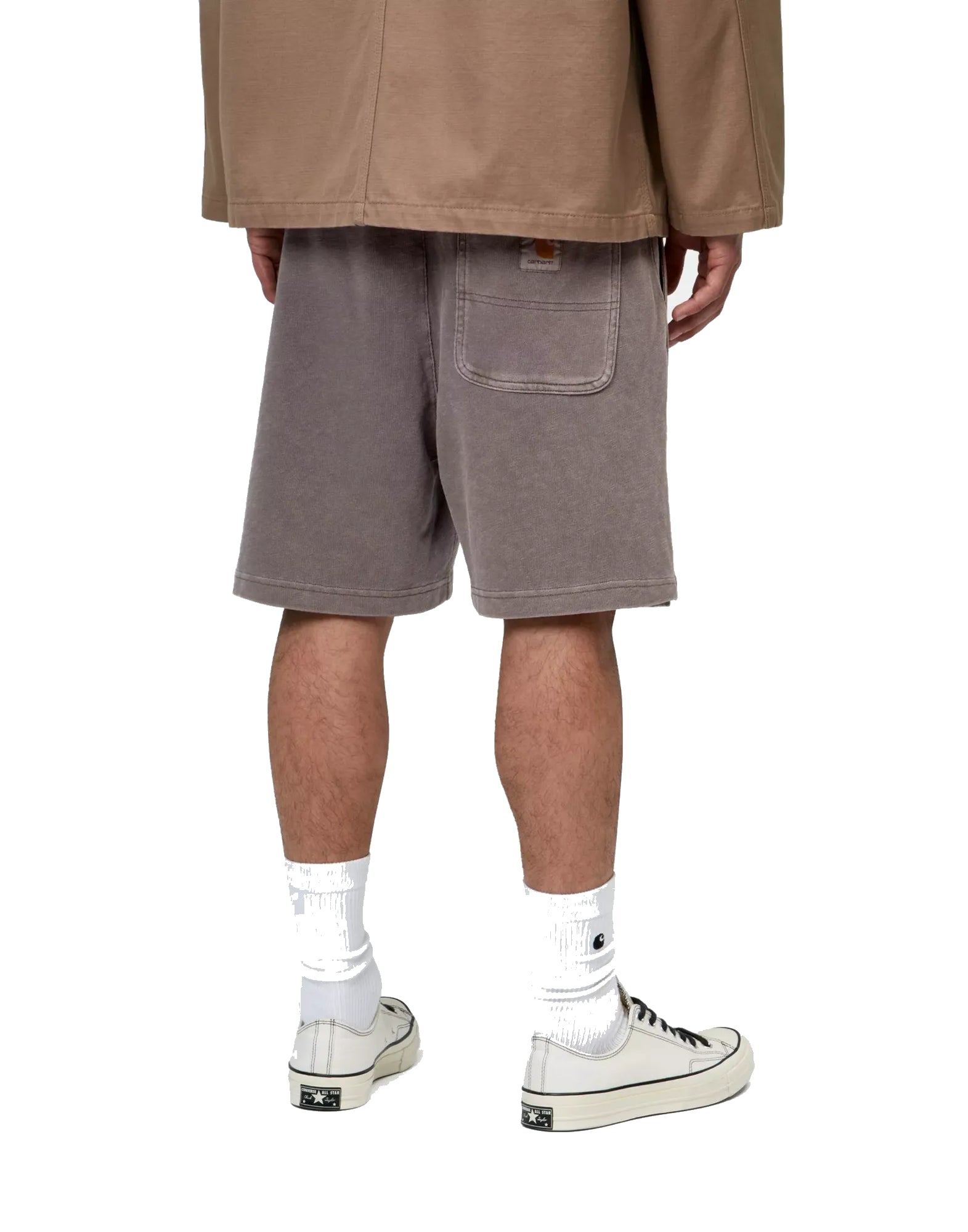 Harper Sweat Short Tobacco garment dyed