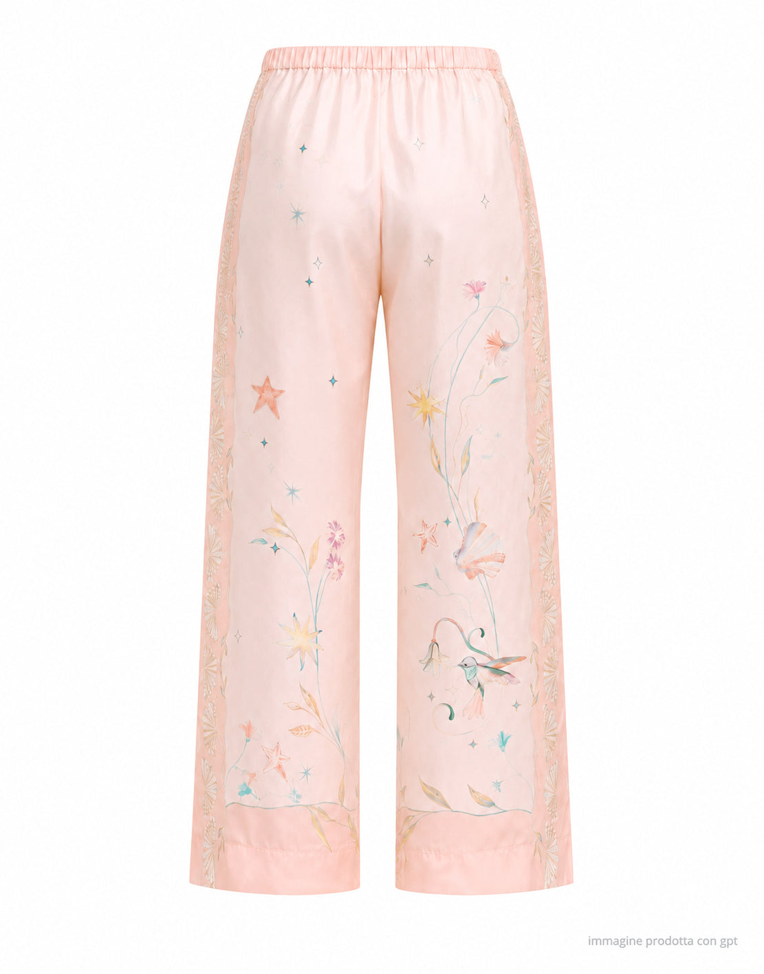 FORTE_FORTE Pantalon large en soie Roseo pour femme 14921 MY PANTS ROSEO