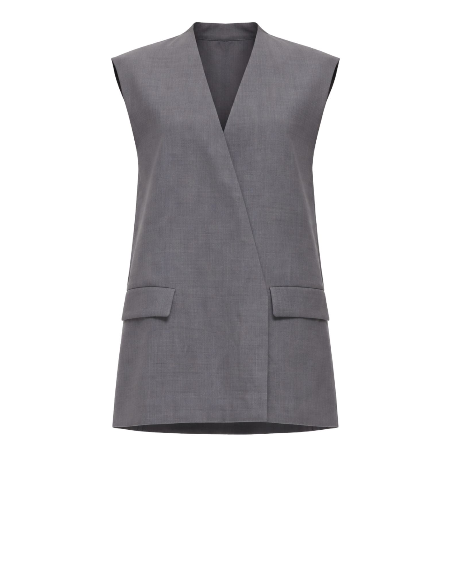 Hevò Collemento Women’s Vest Grey Virgin Wool 170 COLLEMENTO W L755 0503