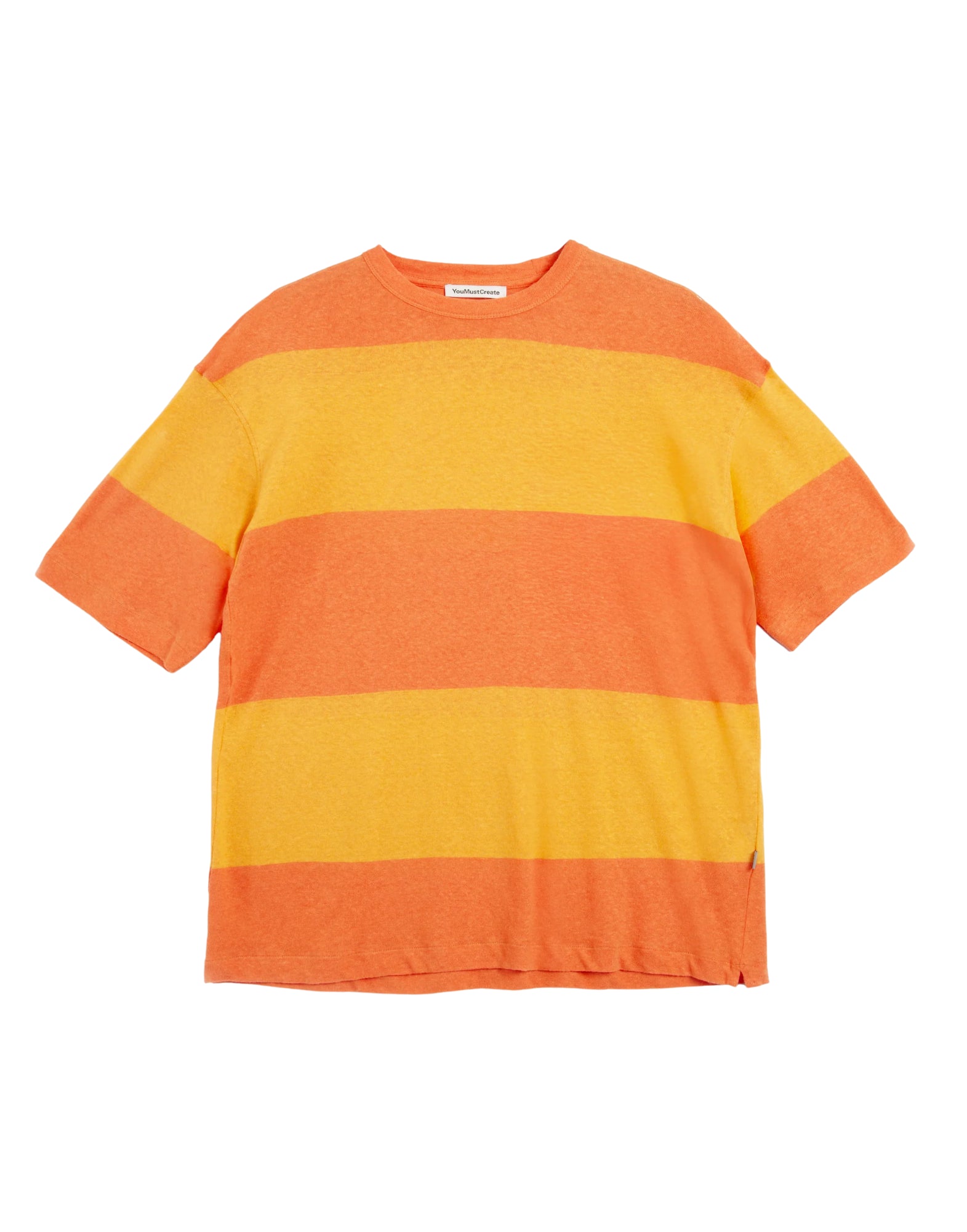 YMC Triple T-Shirt Orange Yellow Men’s Cotton T-Shirt P6AAD 80