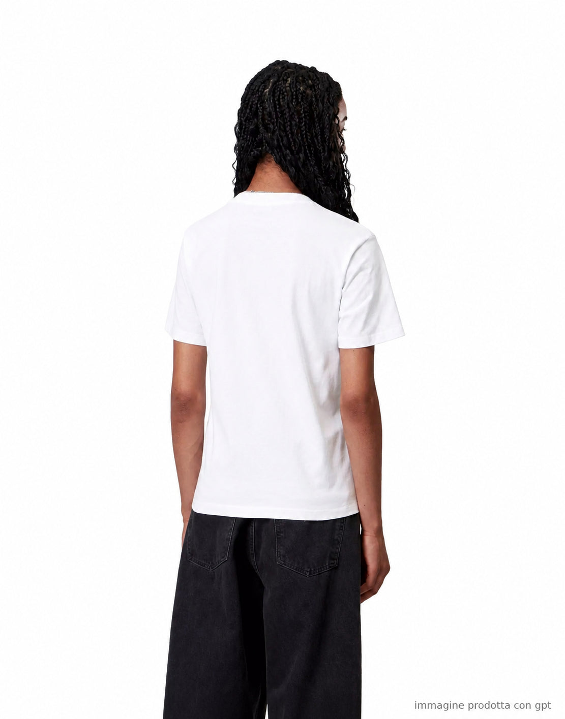 Pocket T-Shirt Organic Cotton Single Jersey White