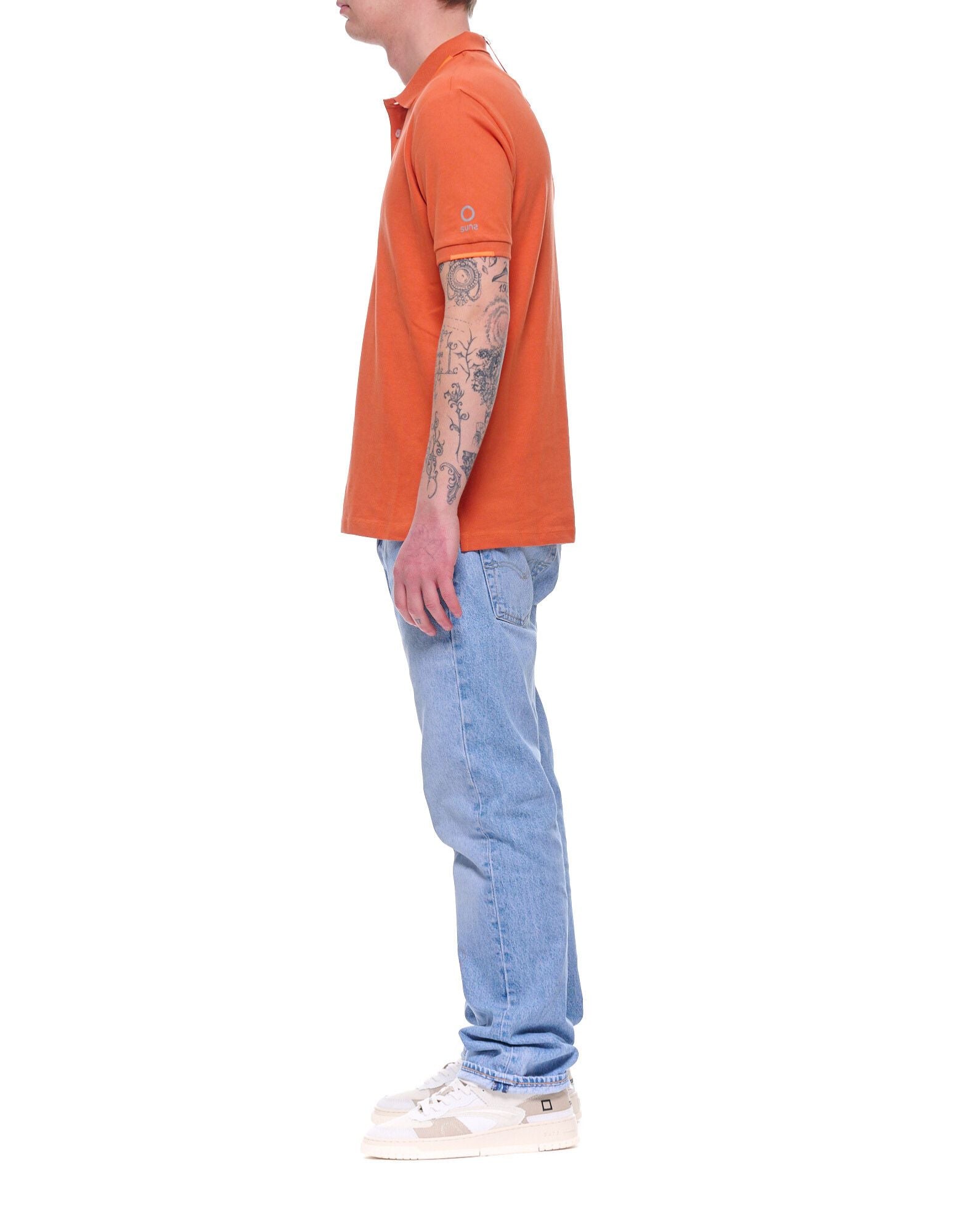 Suns Boards Federico Tag Men’s Stretch Piqué Polo Coccio Regular Fit PLS61008U V4 COCCIO