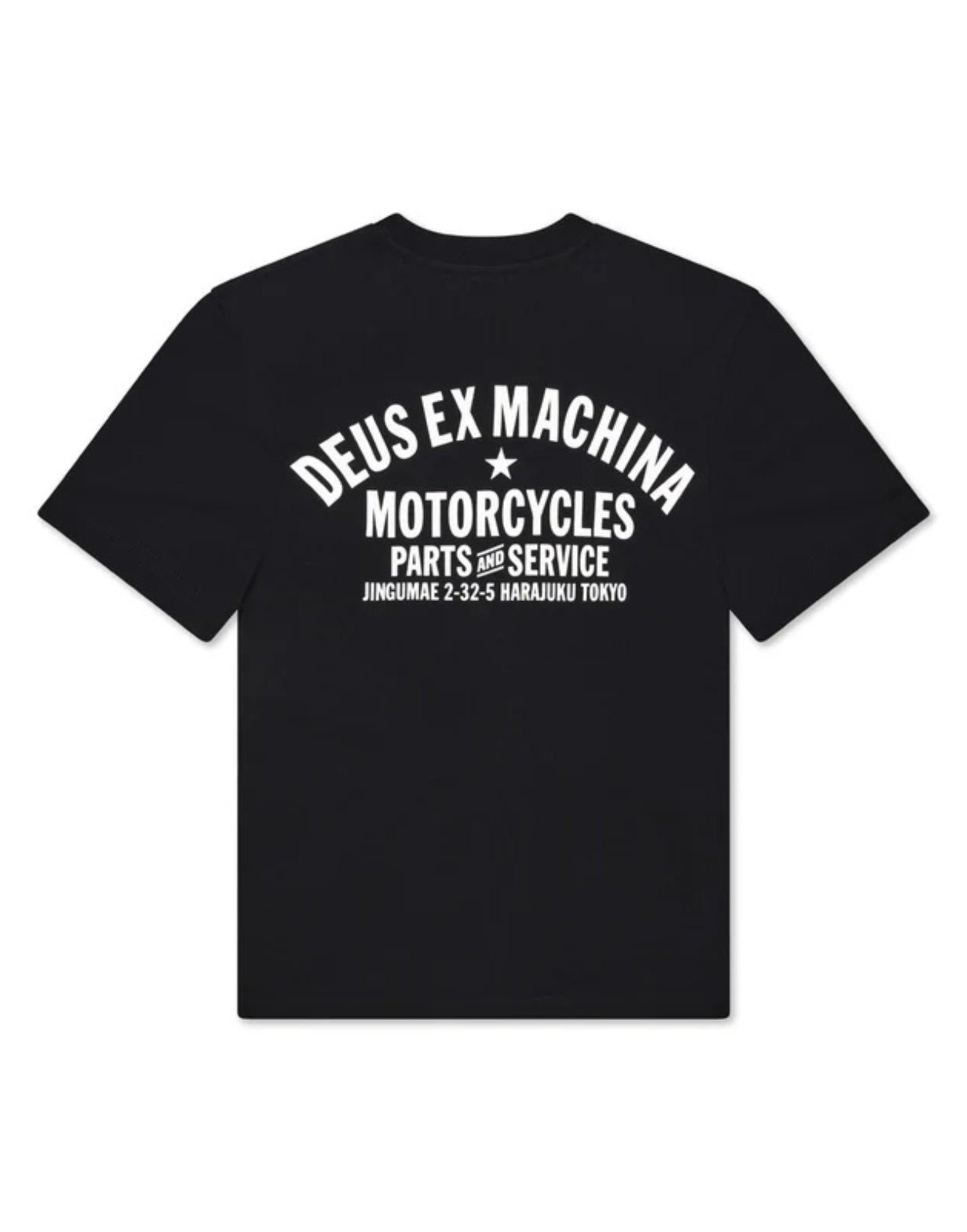 Deus Ex Machina Harajuku Address T-Shirt Black Organic Cotton D261MTS126099090