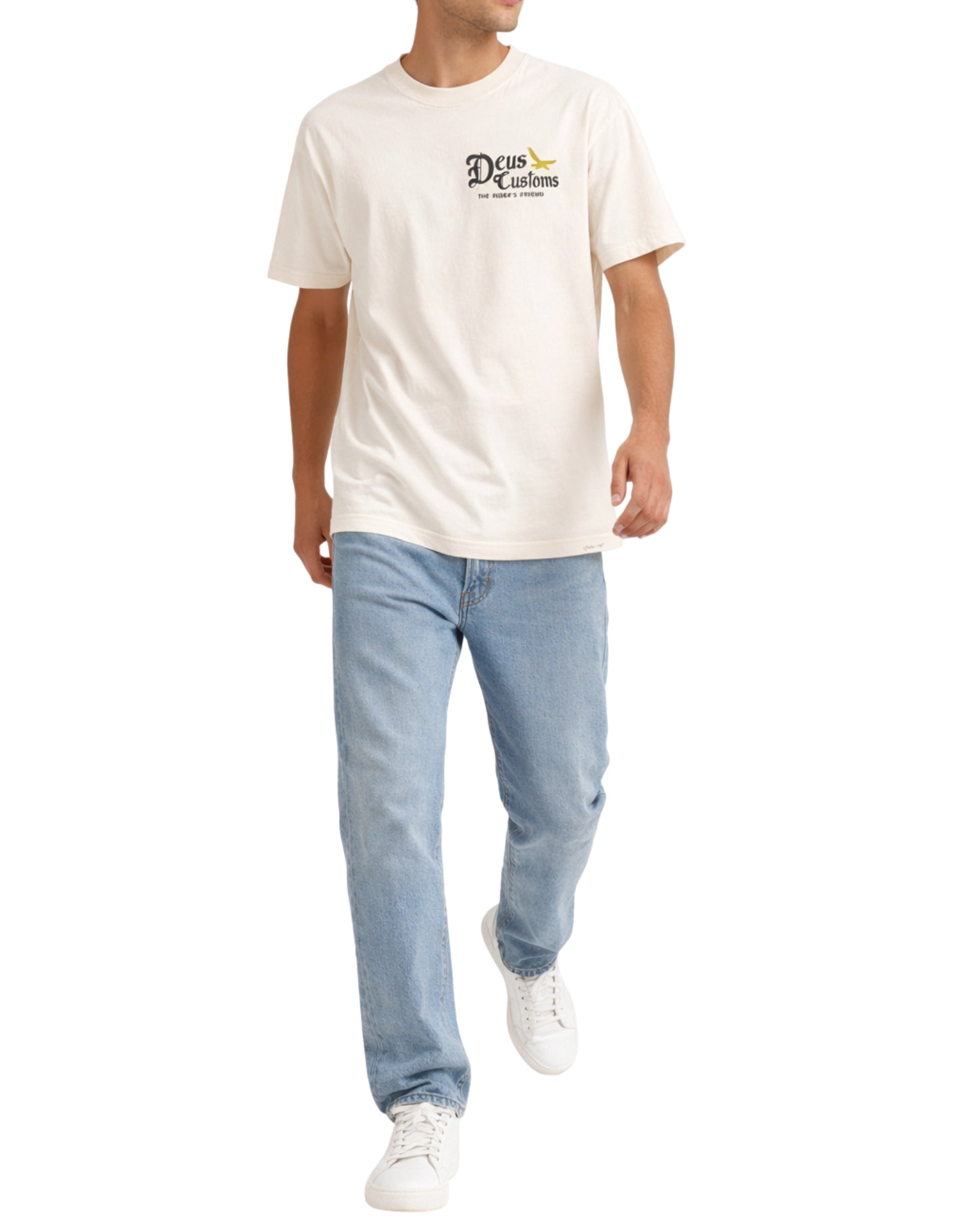 Deus Ex Machina Beep-Beep Cotton T-Shirt Dirty White Men’s D261MTS323012090