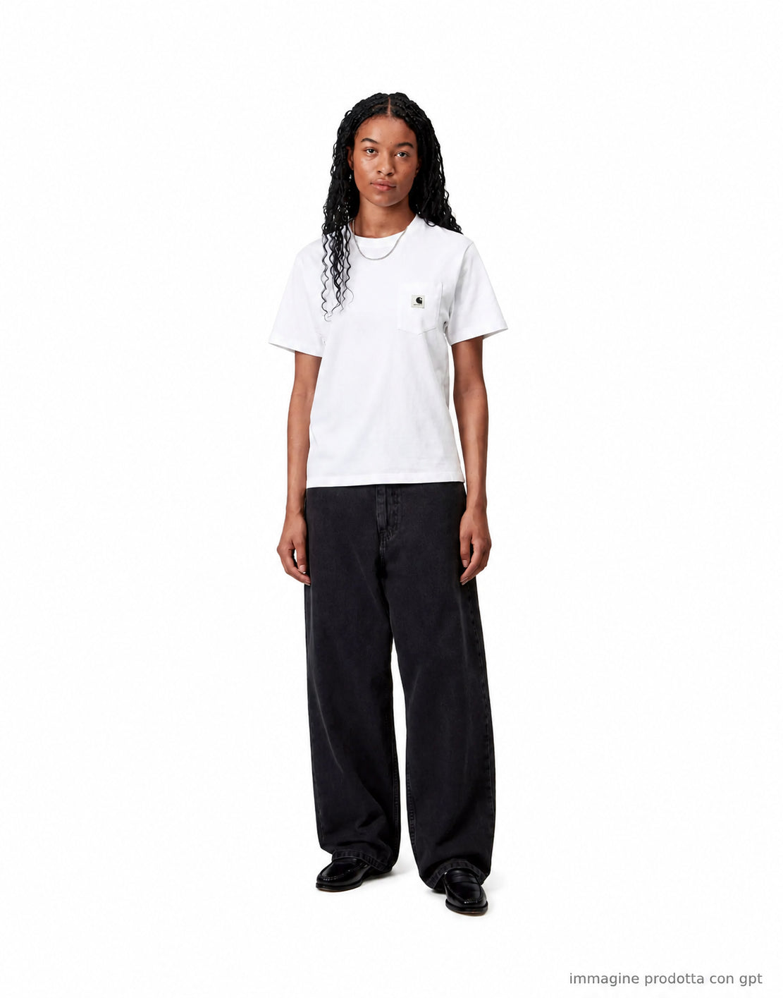 Pocket T-Shirt Organic Cotton Single Jersey White