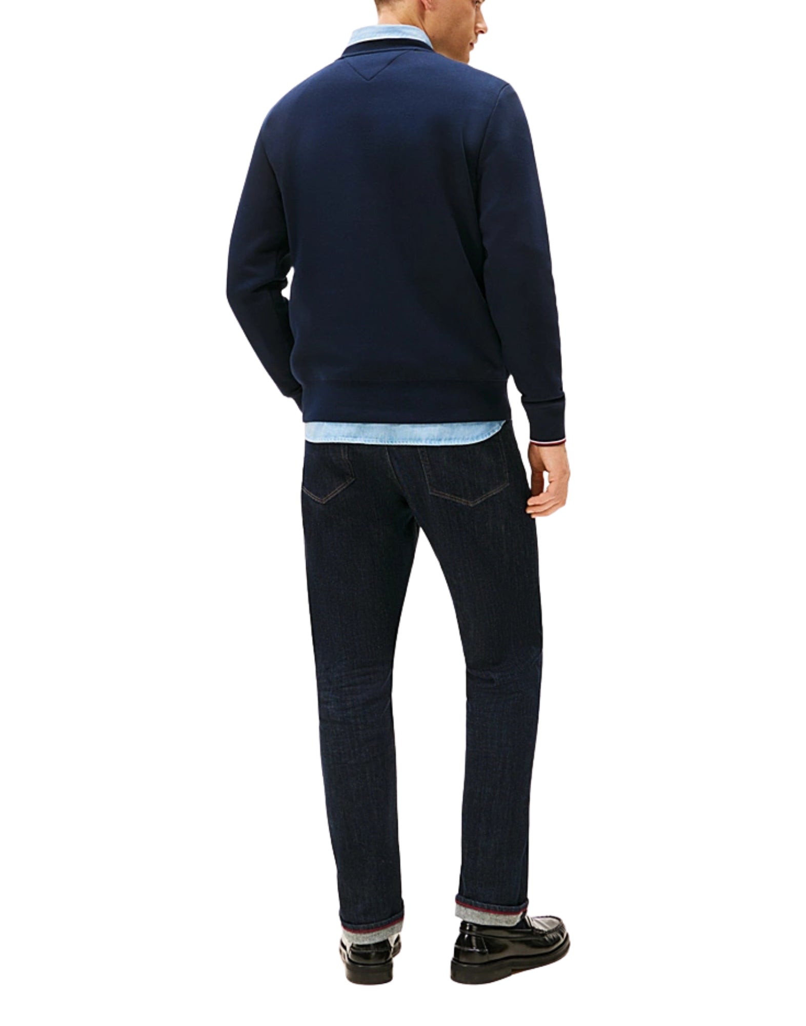 33639 DW5 BLAUER PULLOVER MIT LOGO - Maglieria - TOMMY HILFIGER