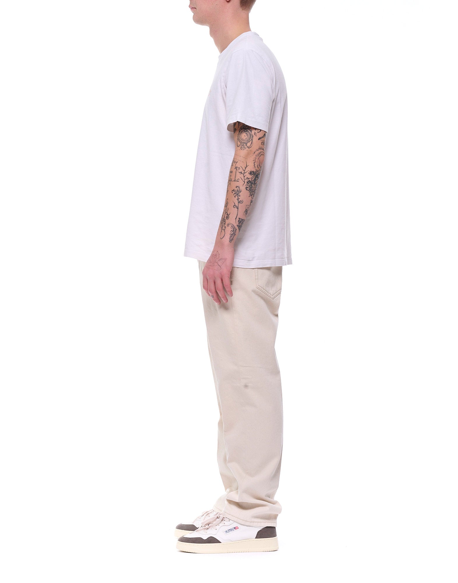 TLCFW26D005 DE0019 White Raw Historical Jeans - Pantaloni - Tela Cruda