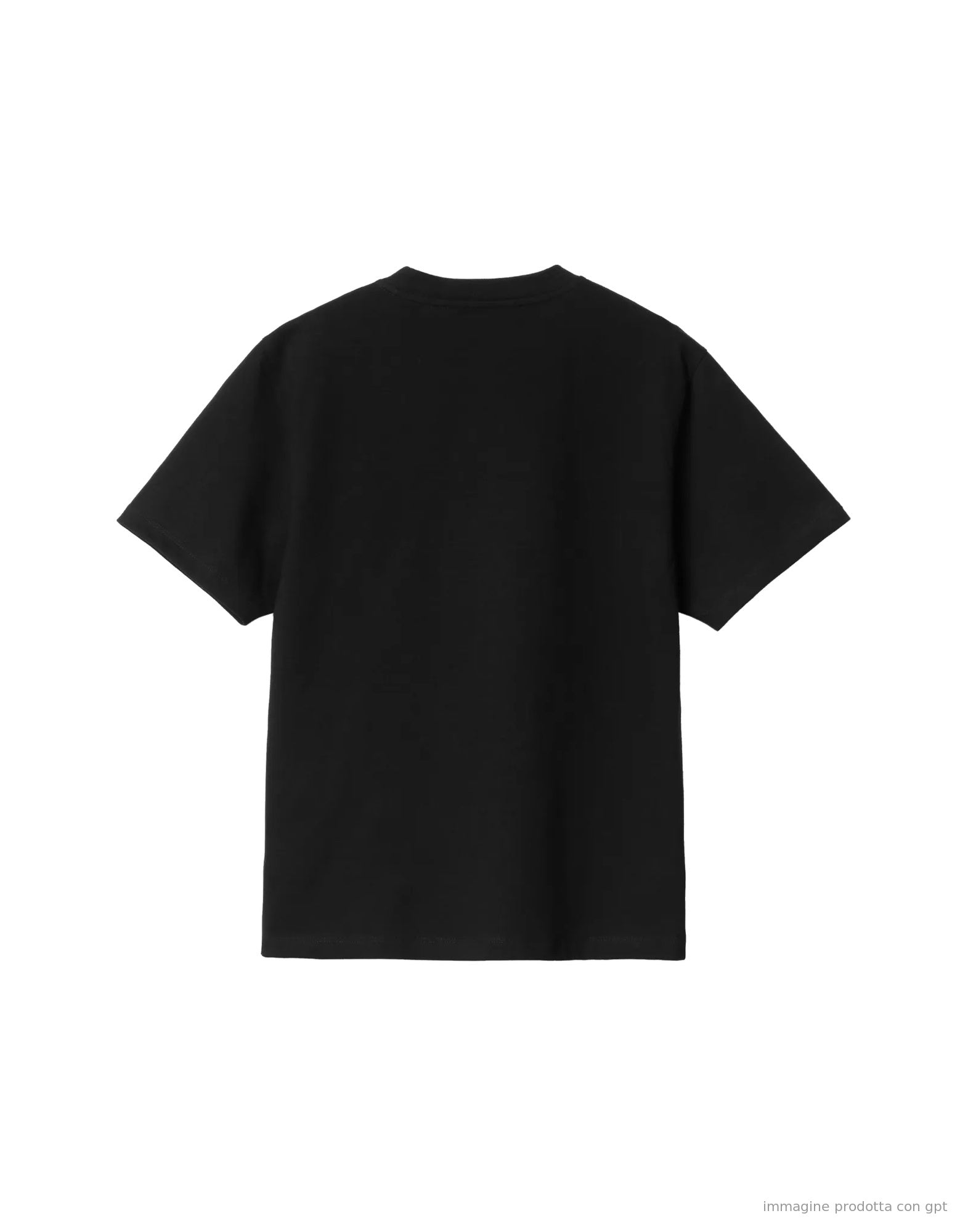 Pocket T-Shirt Organic Cotton Single Jersey Black