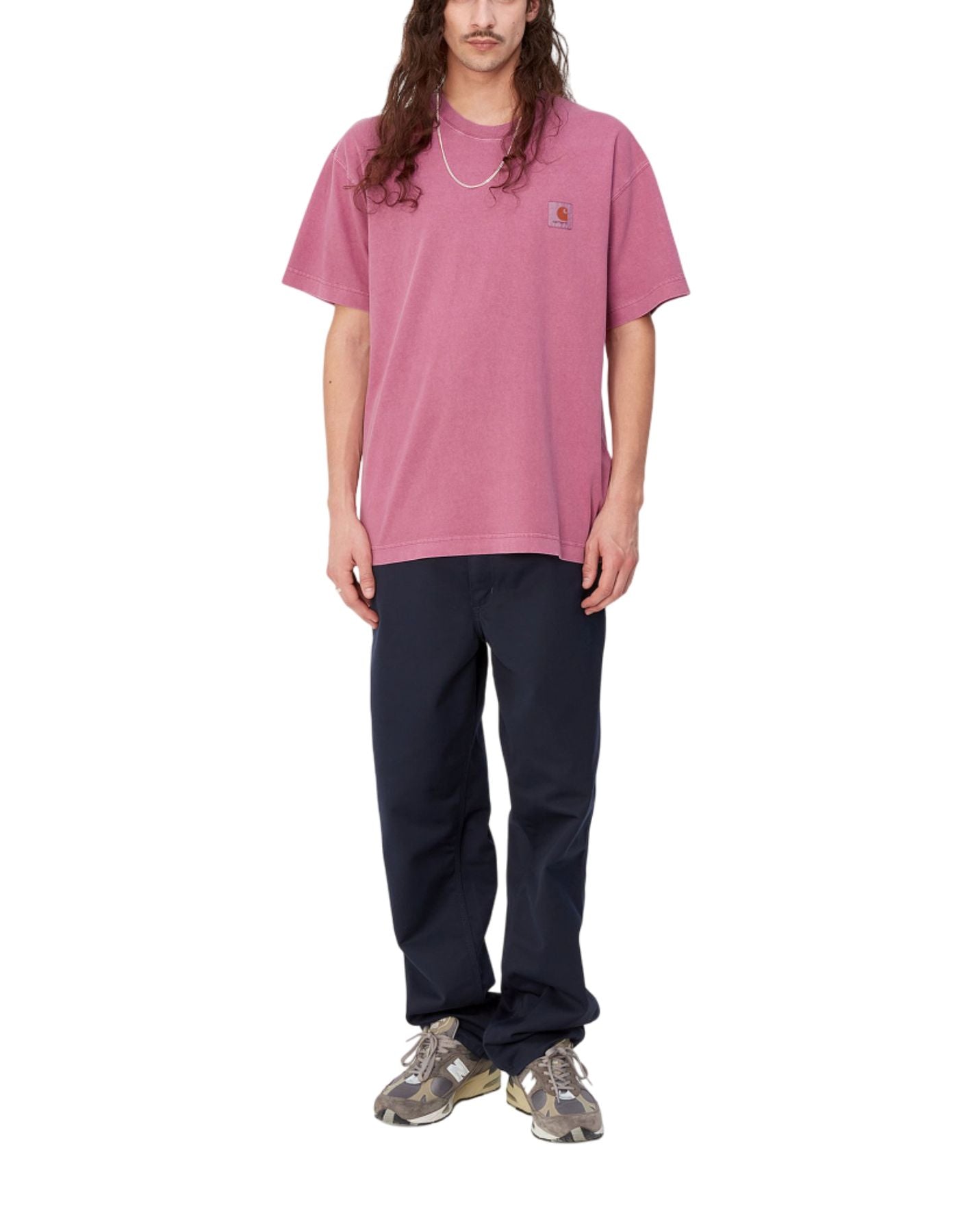 T-shirt da uomo I029949 1YT.GD pink CARHARTT WIP
