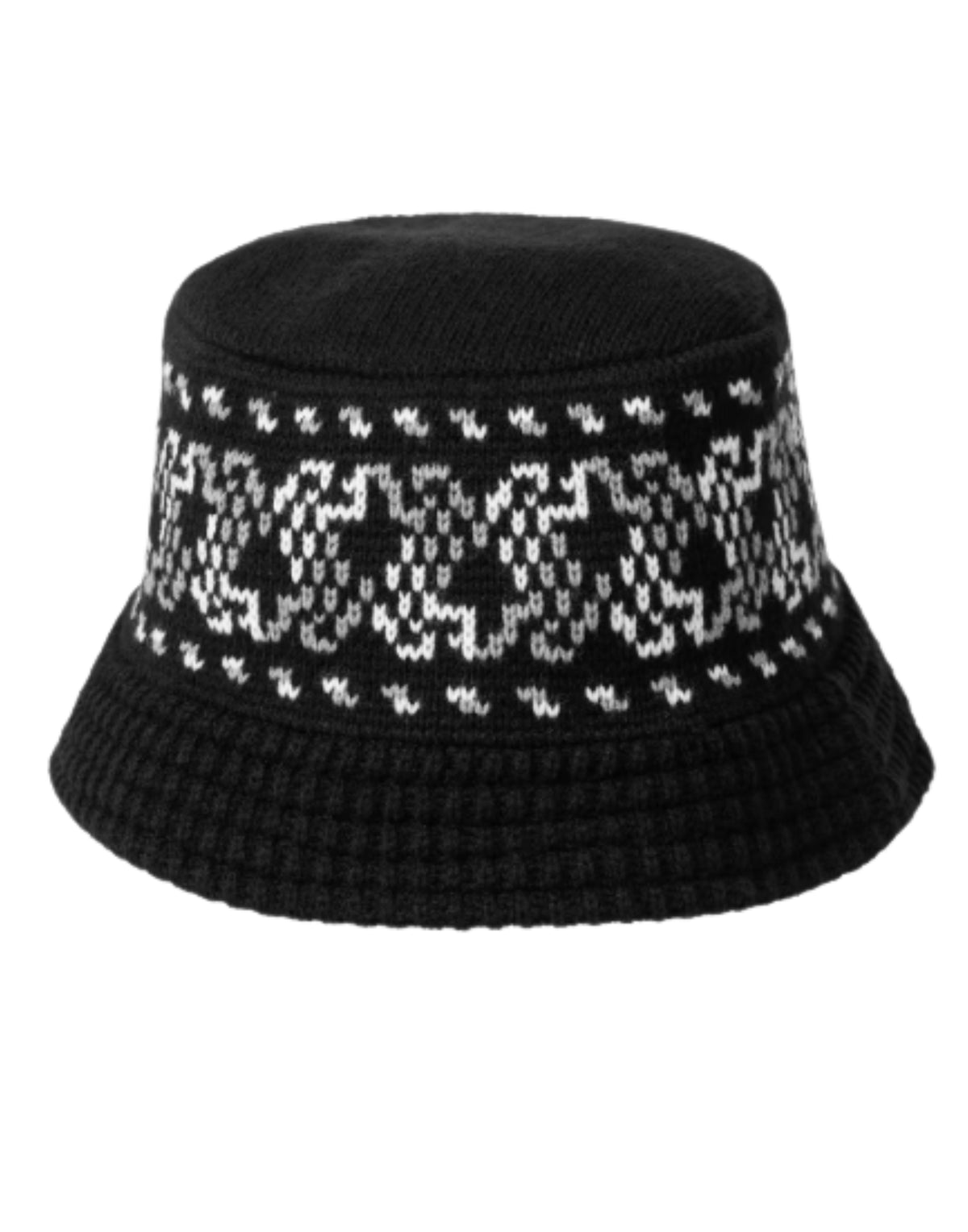 Bricky Man Knitted Bucket Hat Black