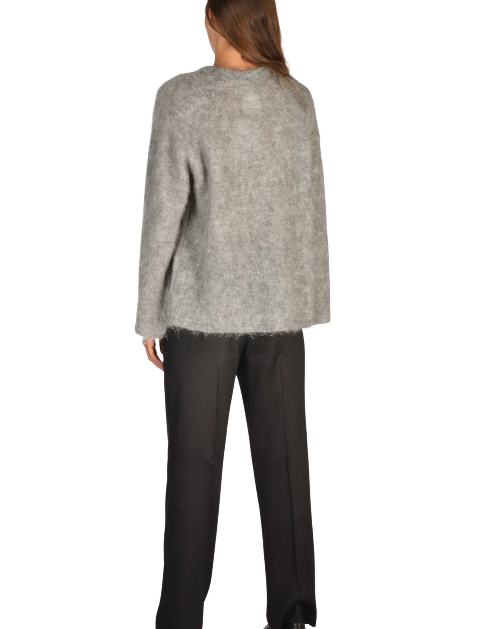 14439 MY KNIT GREY MELANGE - Maglieria - FORTE_FORTE