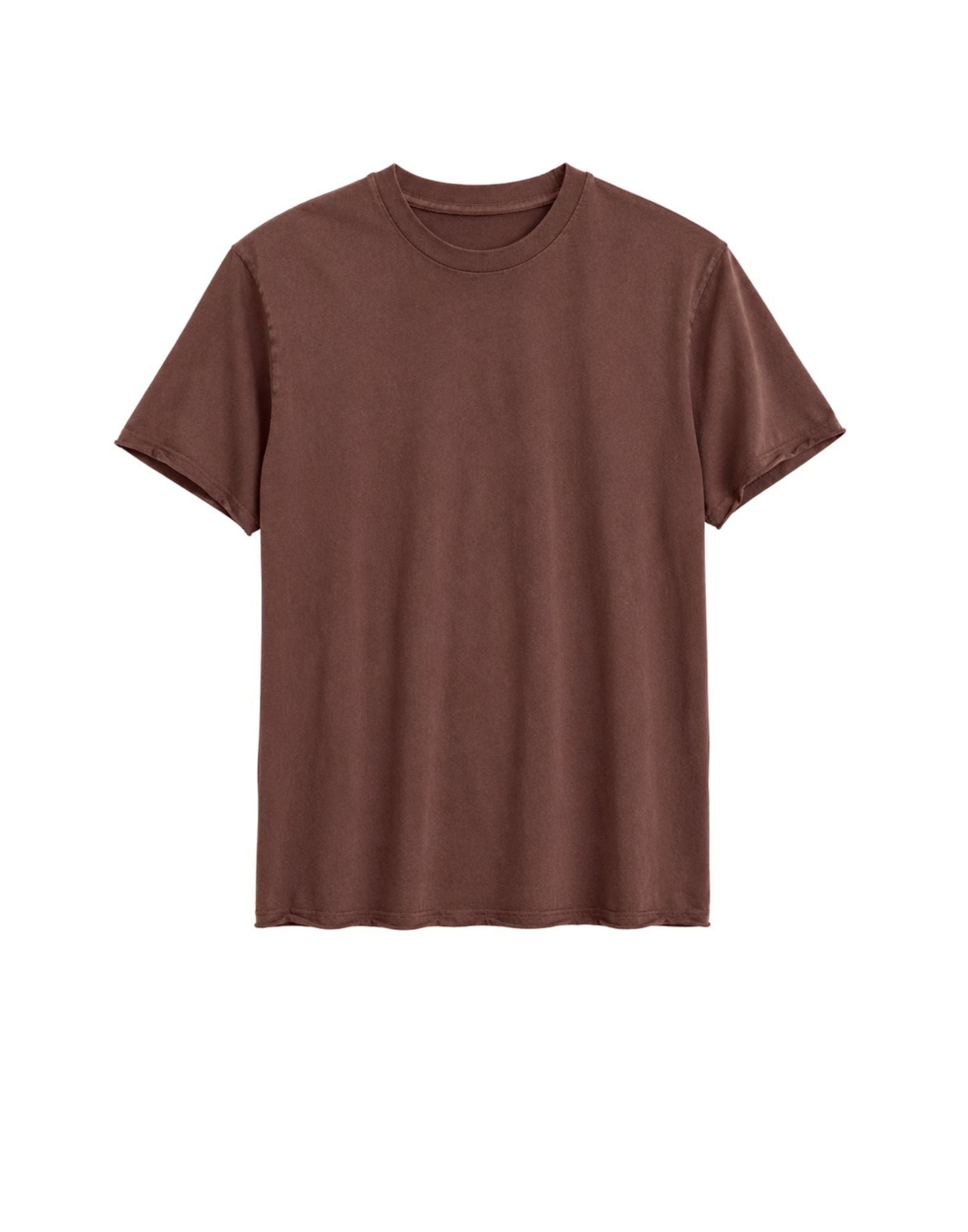 Fabrizio del Carlo Brown Cotton Crew Neck T-Shirt | Relaxed Fit FF3075 CC16-168 BROWN