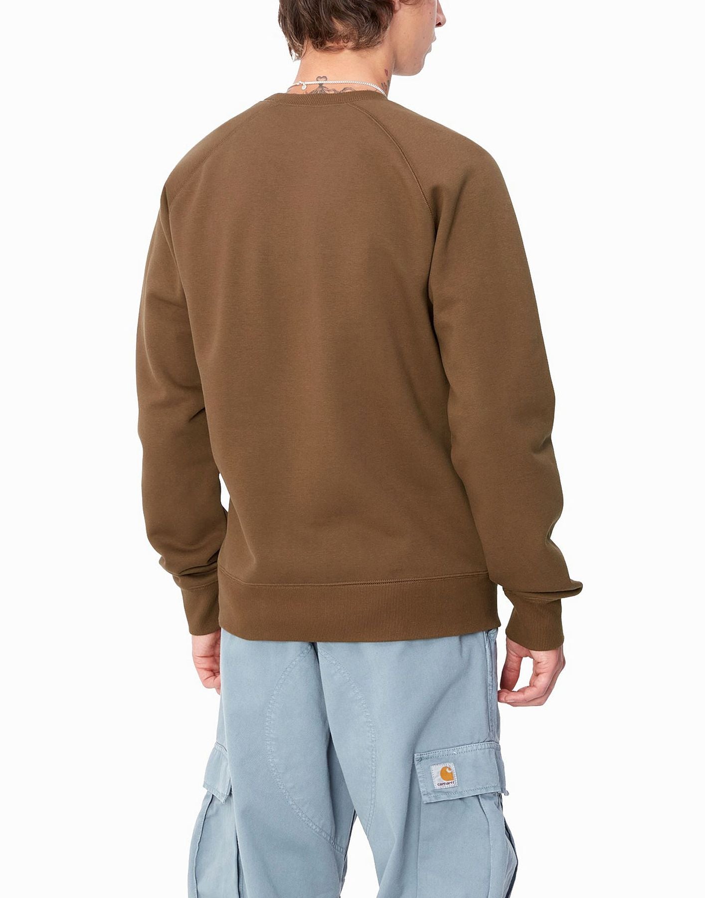 Sudadera hombre I033660 218XX CHEASE SWEAT CHOCOLATE CARHARTT WIP