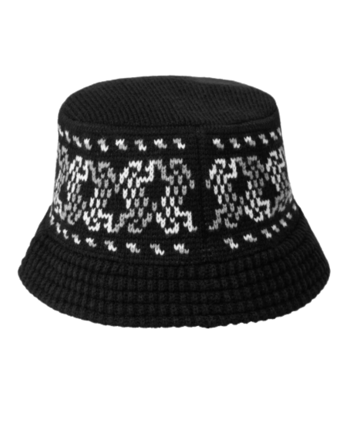 Bricky Man Knitted Bucket Hat Black
