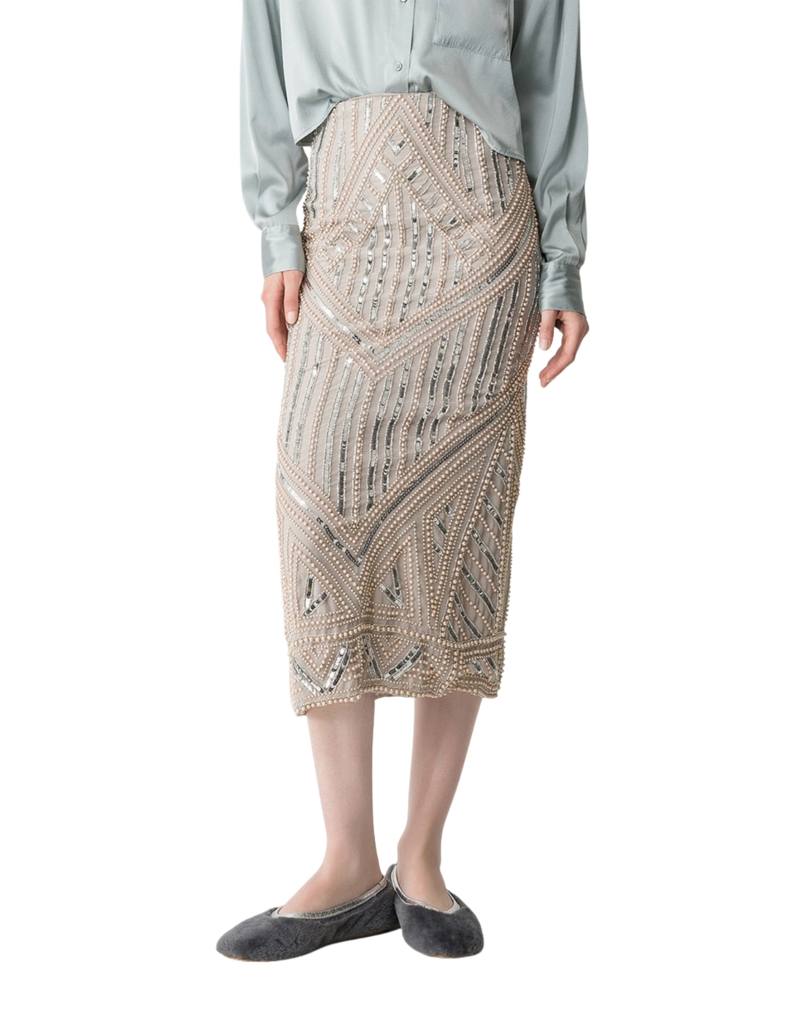 14379 JUPE ARGENTÉE - Gonne - FORTE_FORTE