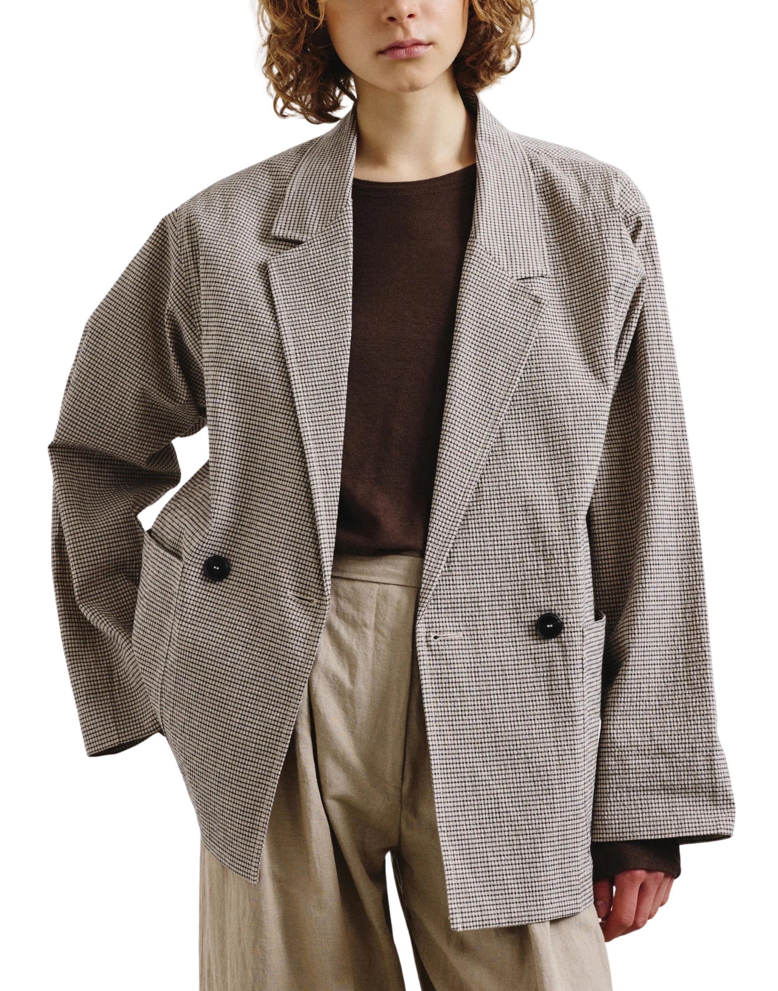 Pomandère Cotton Micro Vichy Jacket Women’s 5276 21626 140