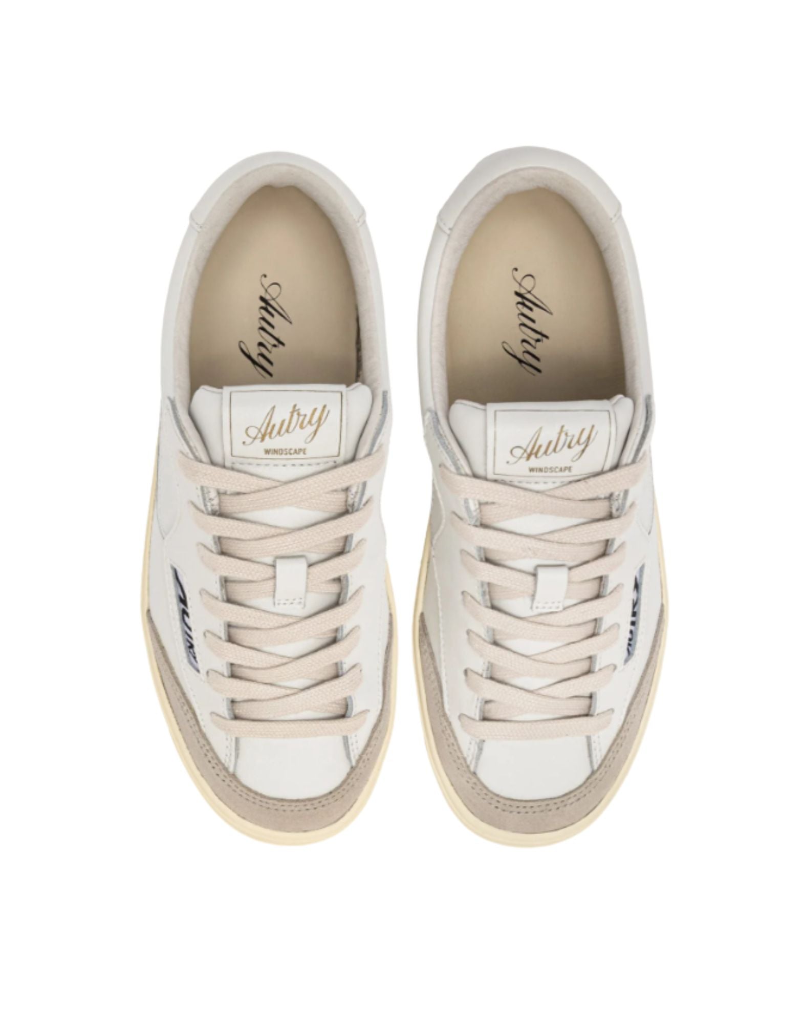 Autry Woman Windscape Low Sneakers in Leather White SCLW UK01