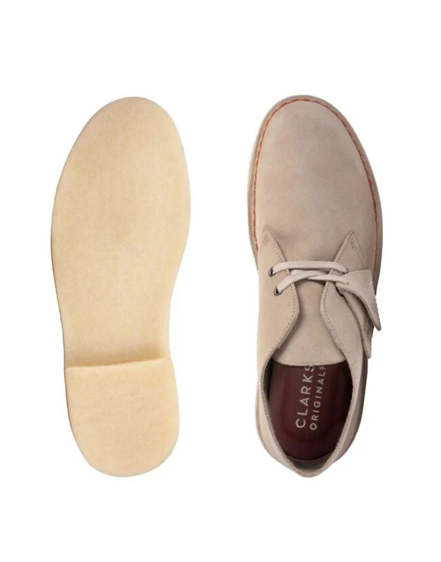 Schuhe für Mann Desert Boot Sand Wildleder Clarks Originale