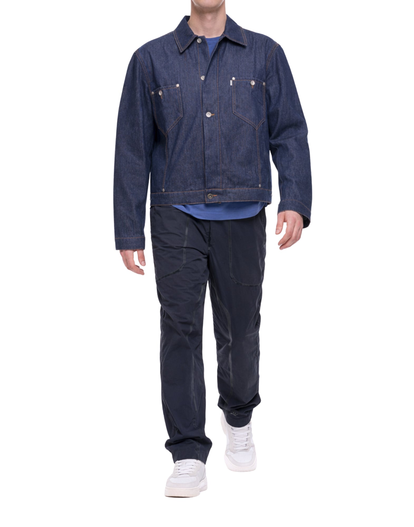 YouMustCreate Men’s Indigo Loft Jacket Raw denim P5AAM 40 INDIGO