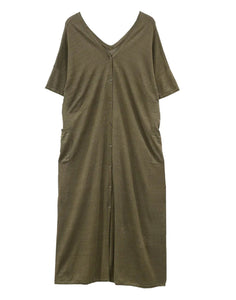 Kleid für Frau CT24135 Khaki C.T. Plage