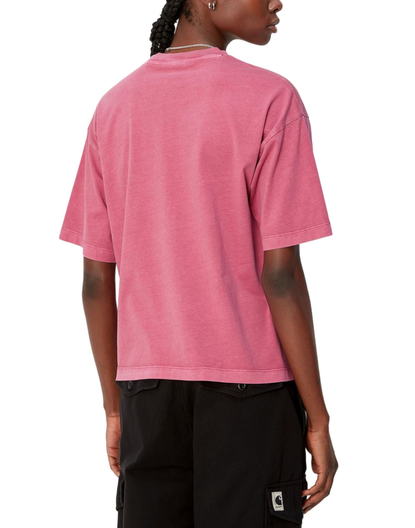Camiseta mujer i033051 1yt.gd rosa carhartt wip