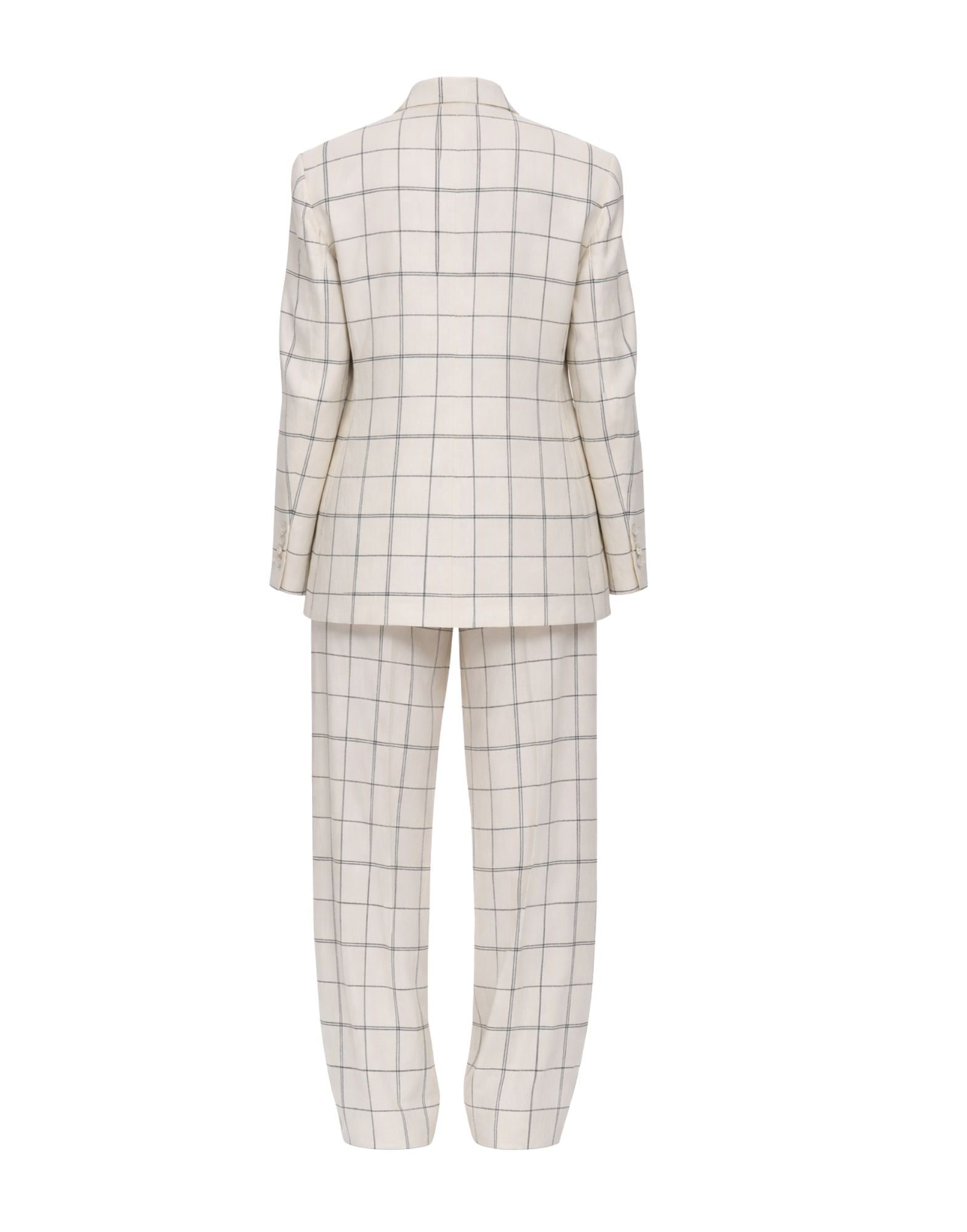 Hevò Rocchetta Women’s Suit Virgin Wool Checked Black White 160 ROCCHETTA SUITQW 2519