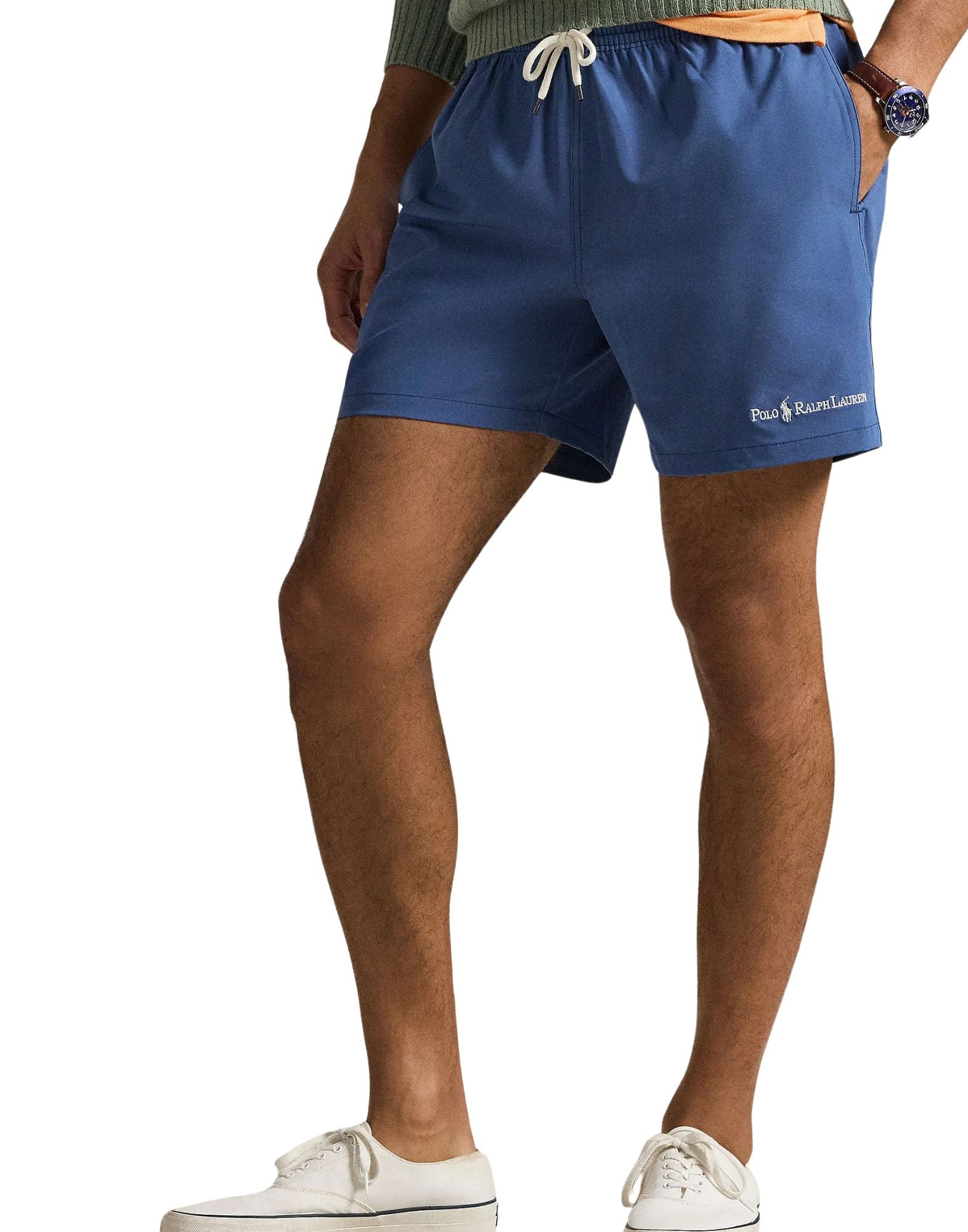 Polo Ralph Lauren 5.75-Inch Traveler Classic Swim Trunk Earth Blue Men’s 710P07272500 DARK BLUE